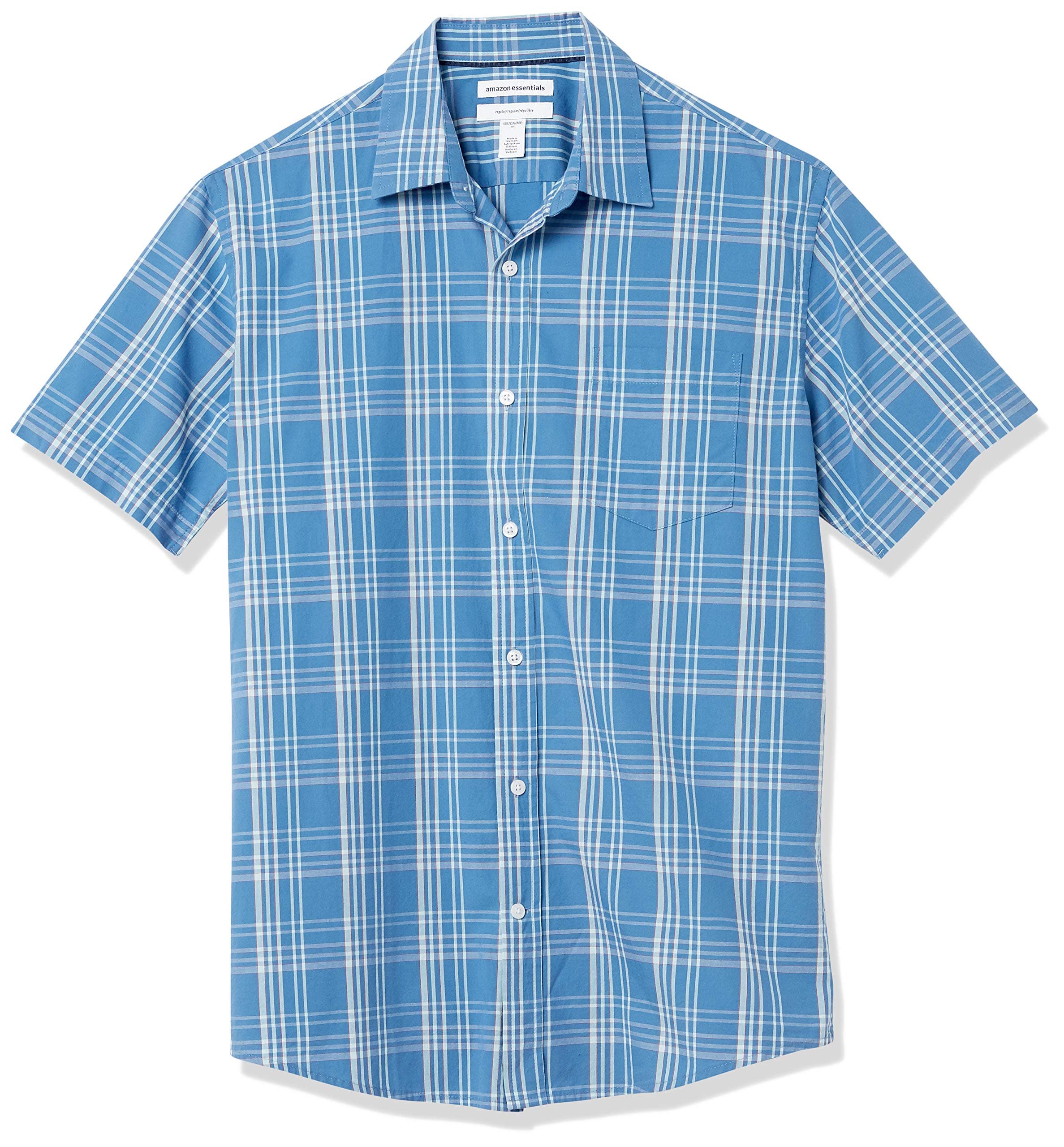 Men's Regular-Fit Short-Sleeve Poplin Shirt