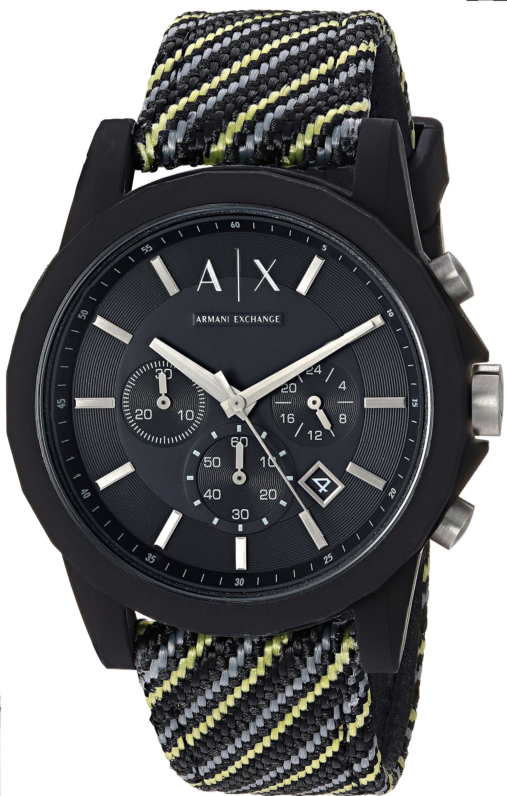 AX Armani Exchange Men's Analog Quartz Watch with Nylon Strap AX1334