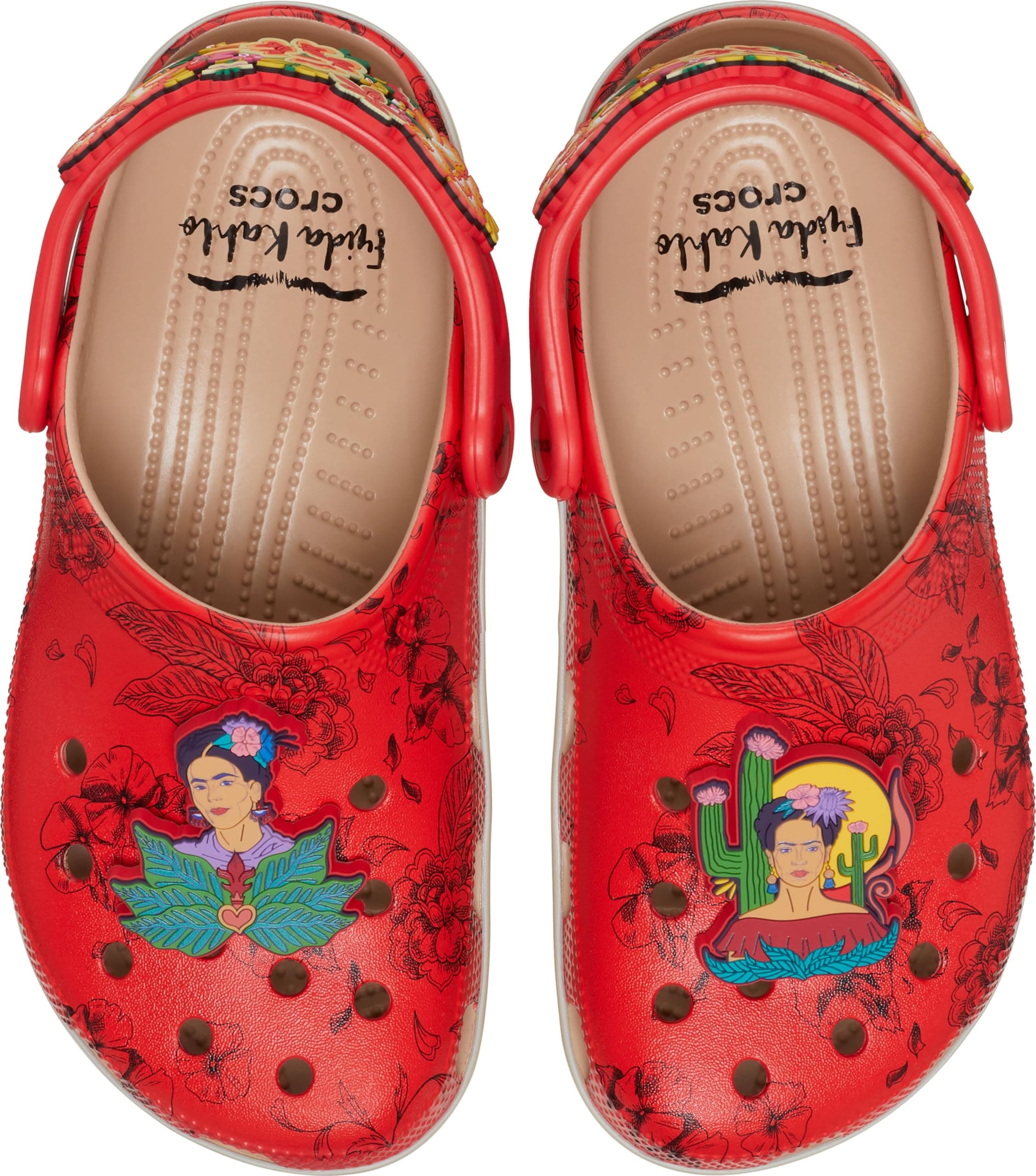 Crocs Frida Kahlo Classic Clogs Bone Men's 4, Women's 6 Medium