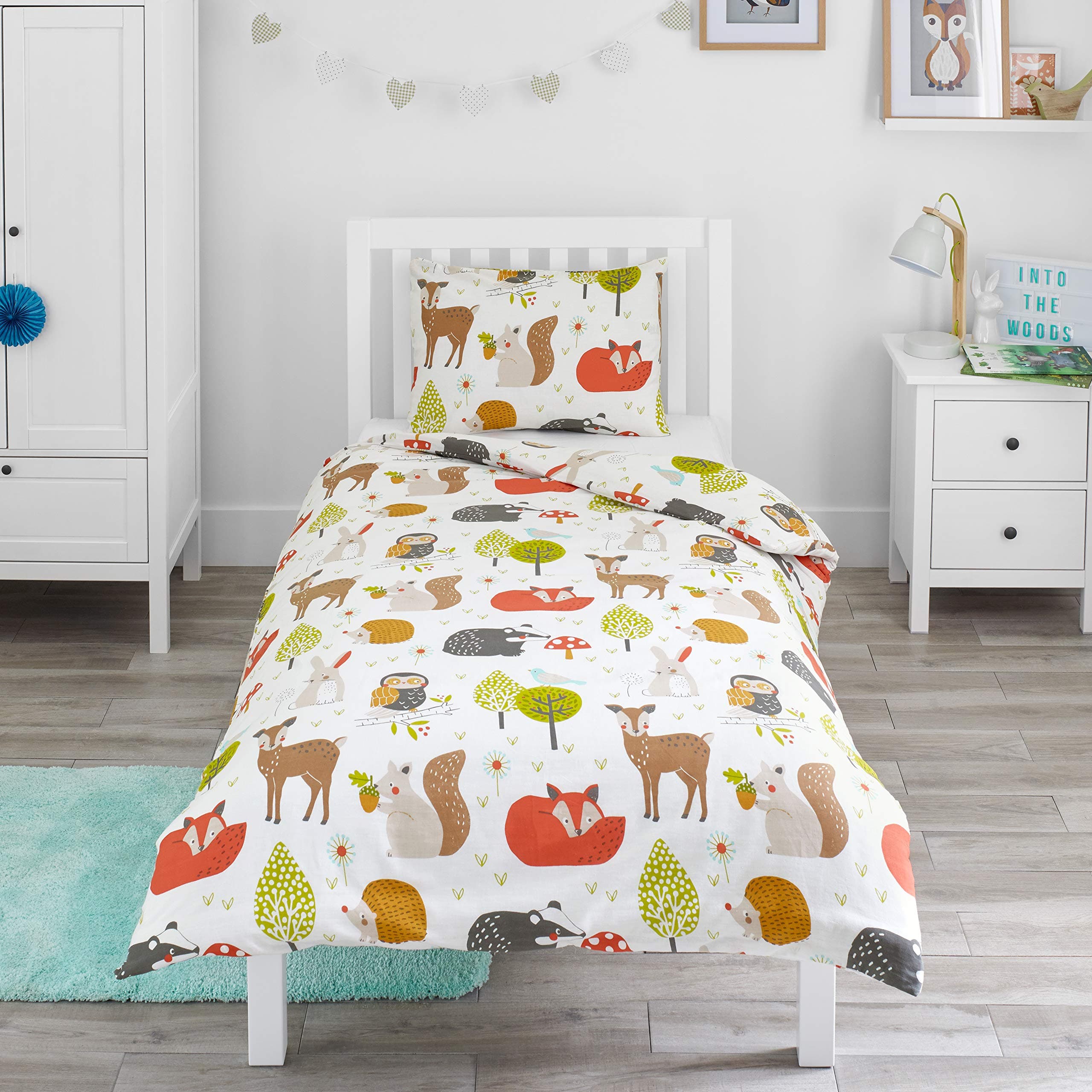 Woodland Animals - Cot Bed Duvet Set