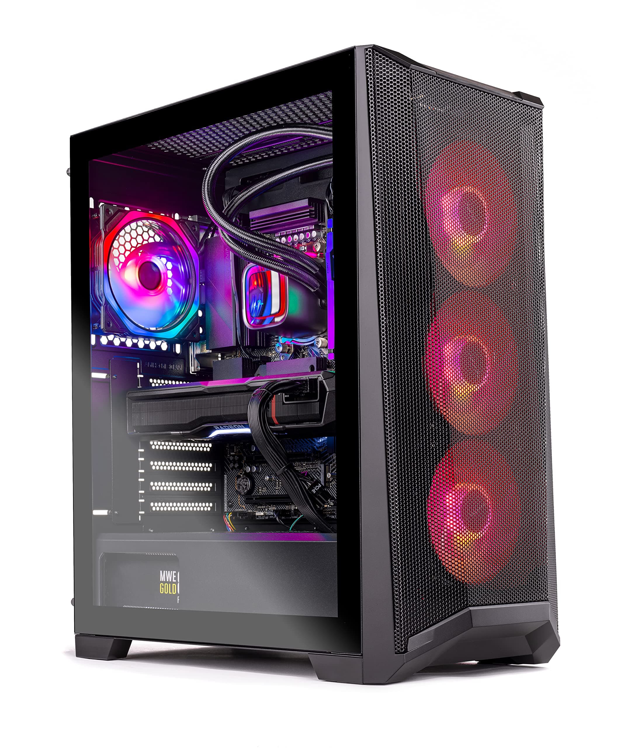 Skytech Gaming Chronos Gaming PC, Ryzen 7 7700X 4.5 GHz, RTX 4070, 1TB NVME, 32GB DDR5 RAM RGB, 650W Gold PSU Wi-Fi, Win 11 Home, RGB-Keyboard and RGB-Mouse Included