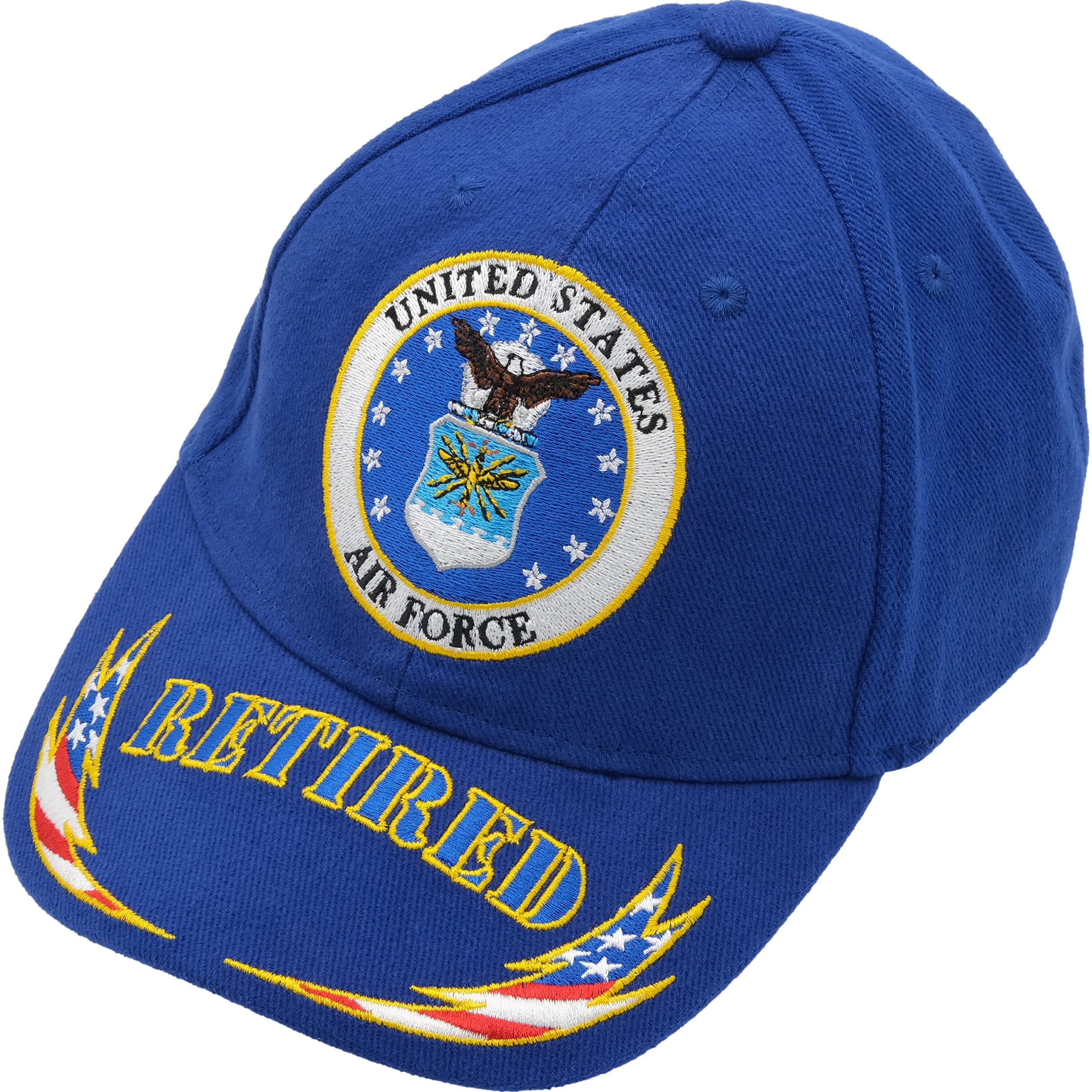 United States Air Force Retired Blue Hat Cap USAF ,Blue ,One Size