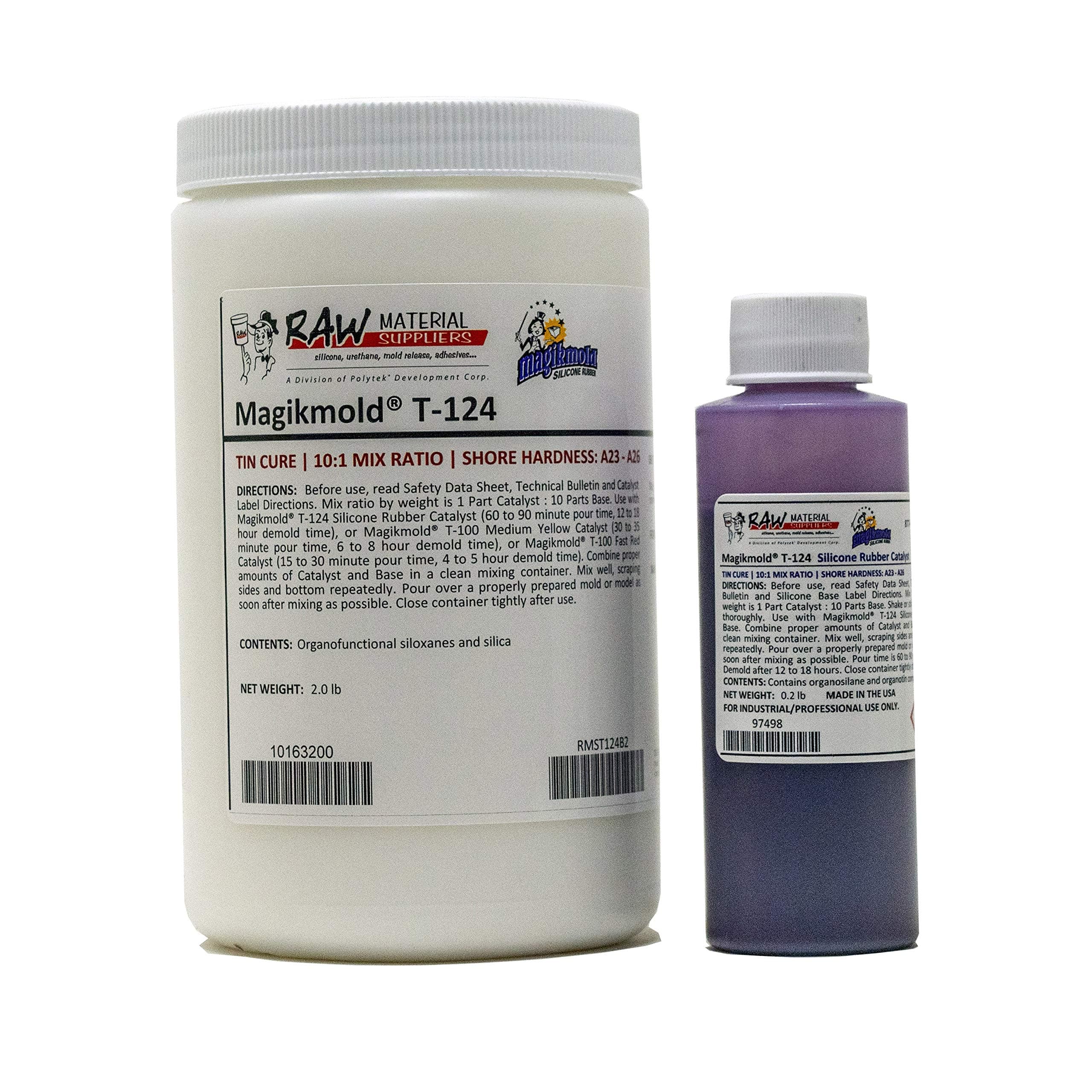 Magikmold T-124 Tin Cure Silicone - 2.2 lb Kit - Standard Purple Catalyst
