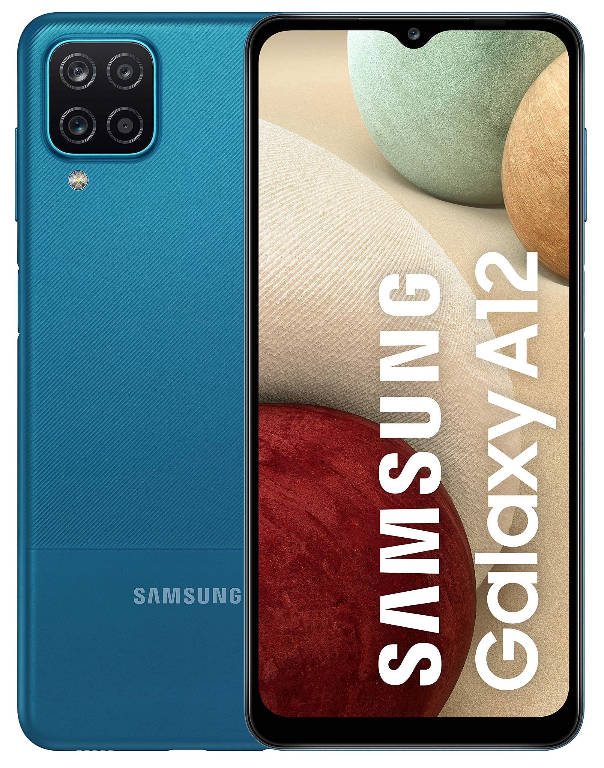Galaxy A12 - Smartphone 128GB, 4GB RAM, Dual Sim, Blue