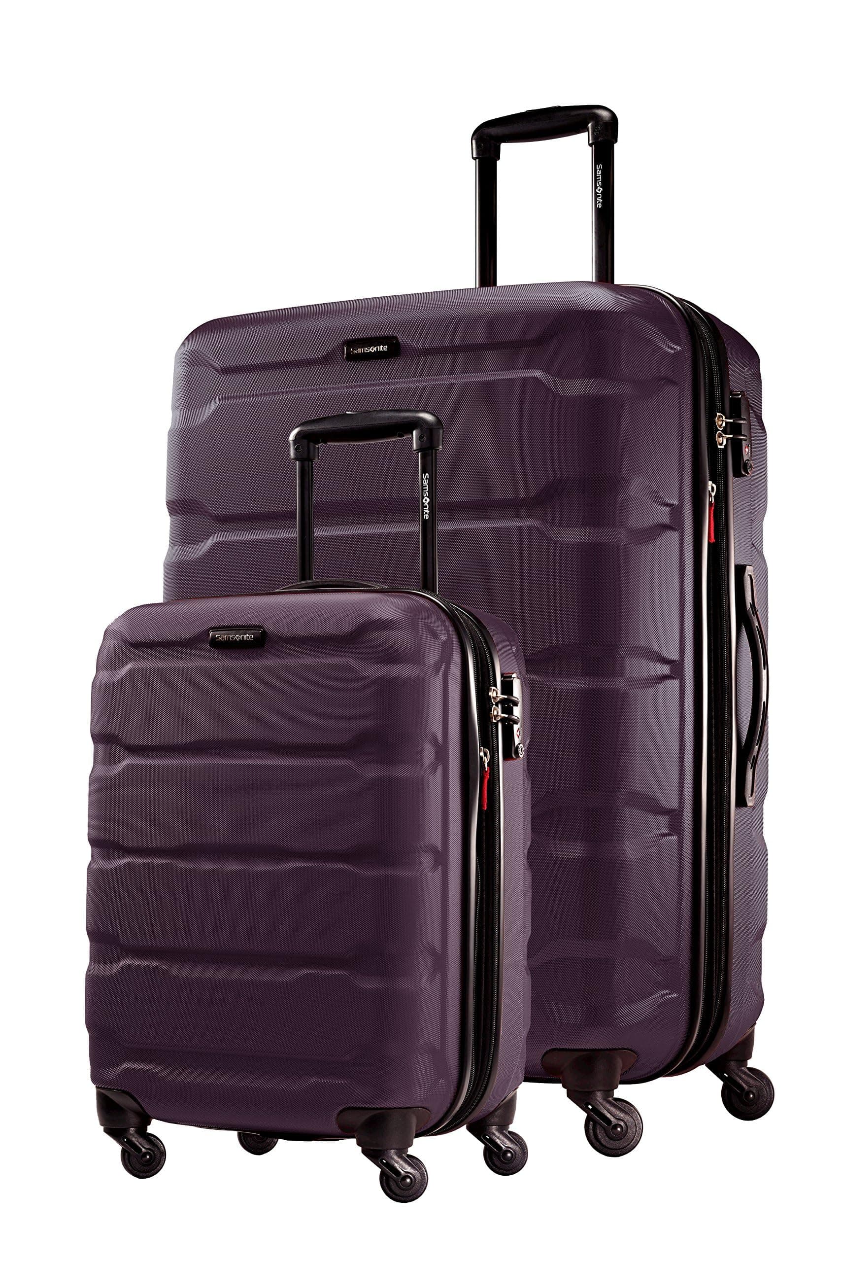 Samsonite Omni Pc Hardside Expandable Luggage with Spinner Wheels (Purple, 2-Piece Set (20/28))