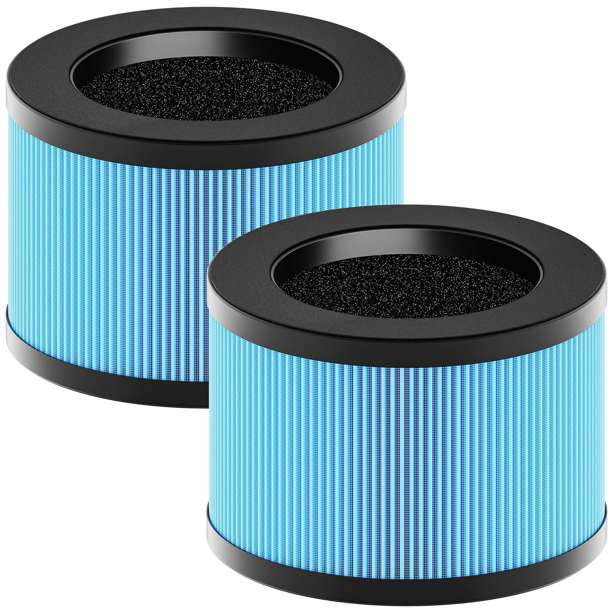 MK01 MK06 Air Filter Replacement Compatible with AROEVE MK01 MK06, ToLife TZ-K1, Kloudi DH-JH01 Air Purifier, 4-in-1 H13 True HEPA Filter - Standard Version(2 Pack)