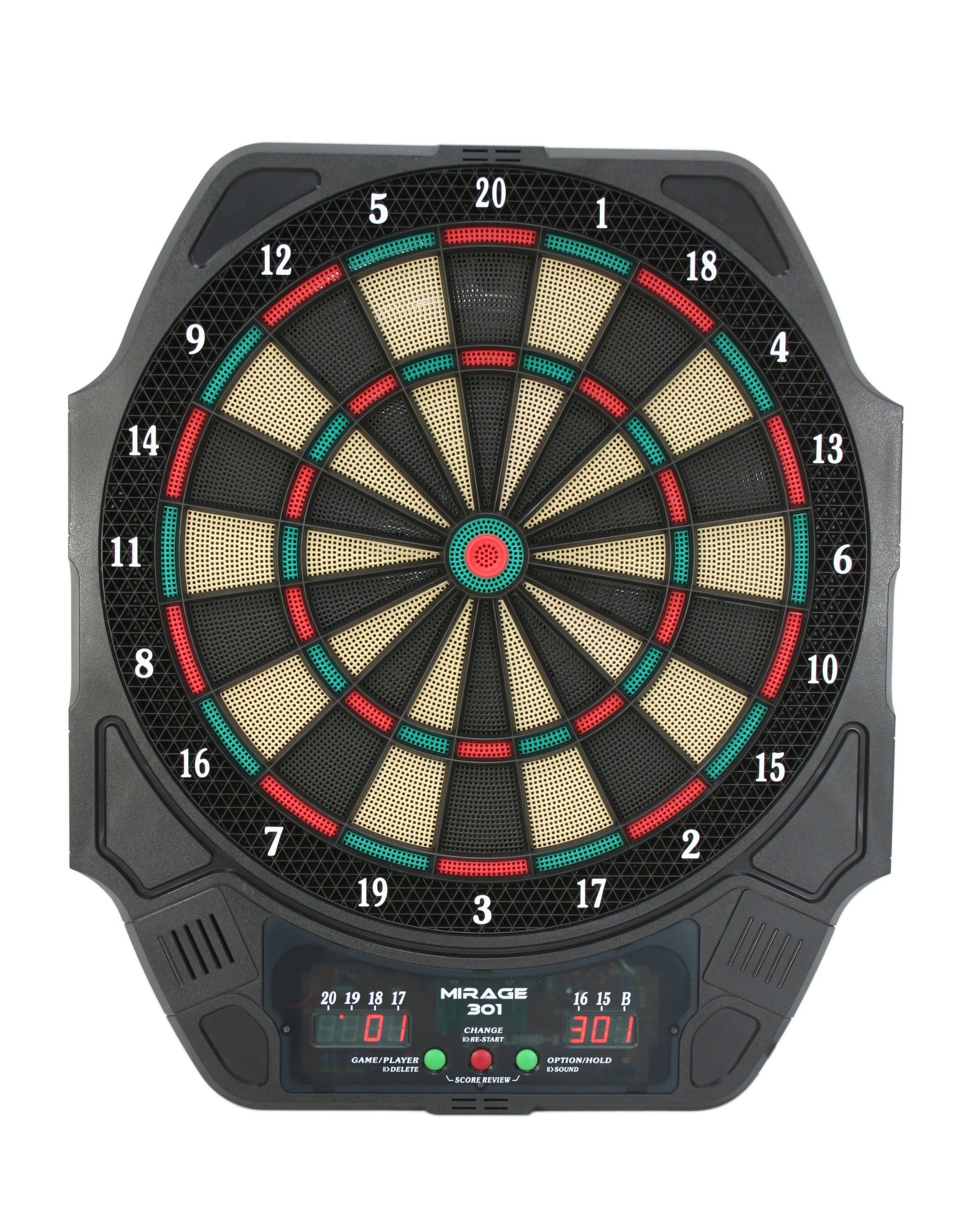 Carromco 92215 Mirage 301 Electronic Dartboard and Adaptor