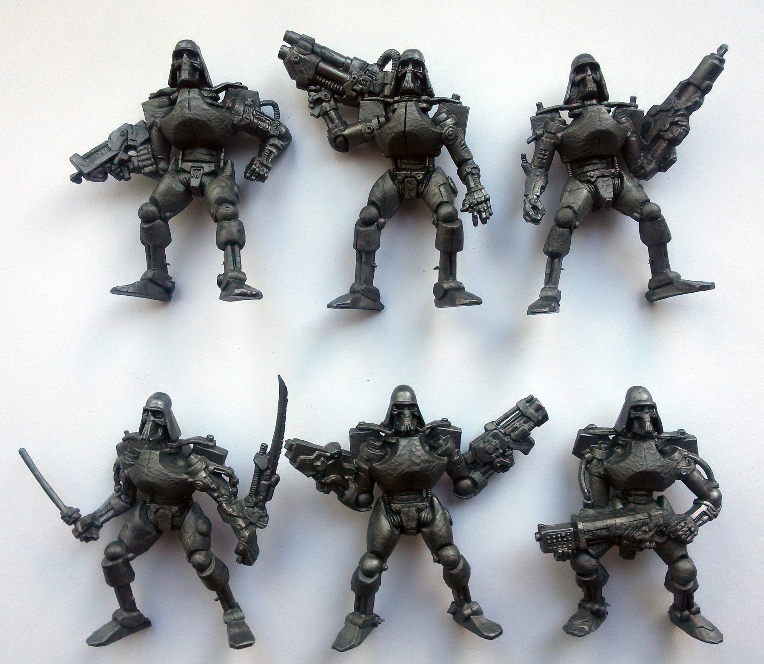 Cyborgs Endoskeleton 54 mm 1/32 - 6 Fantasy Sci-Fi Tehnolog Russian Toy Soldiers