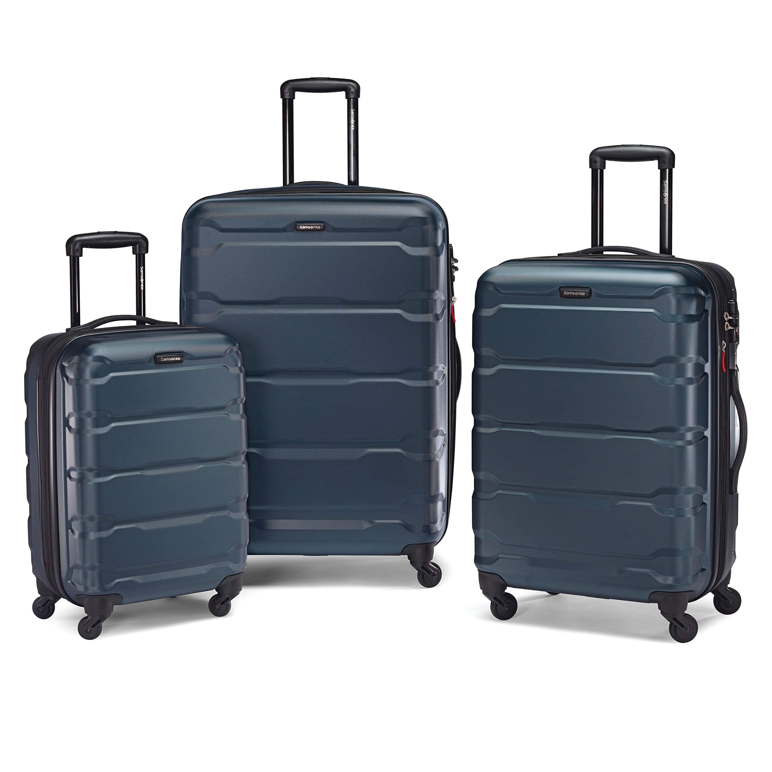 Omni PC Hardside Expandable Luggage with Spinner Wheels, Teal, 3-Piece Set (20/24/28)