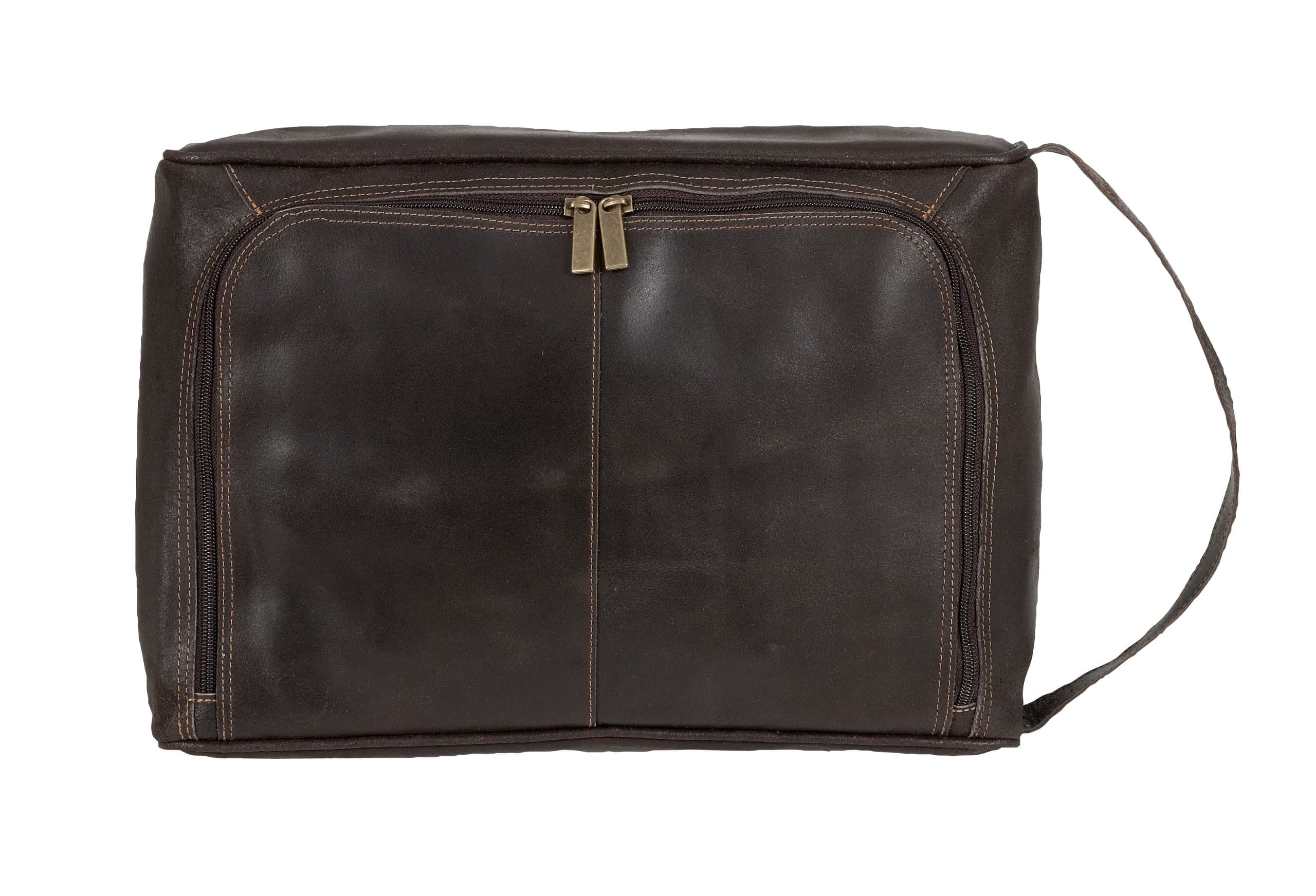 Winston Collection Deluxe Vaquetta Leather Golf Shoe Bag