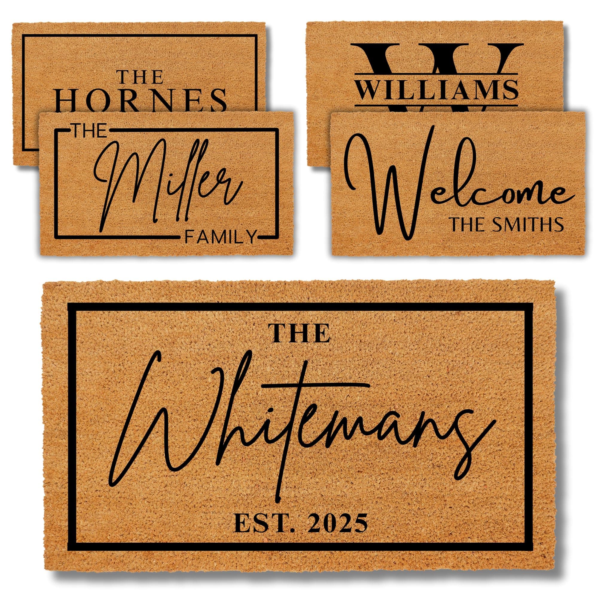 Pick Your Own Design Custom Doormat, Personalized Wedding Gift, Housewarming Gift for New Couples, Outdoor Doormat, Customized Door Mat, Home Gifts, Porch Decoration, Coir Doormat