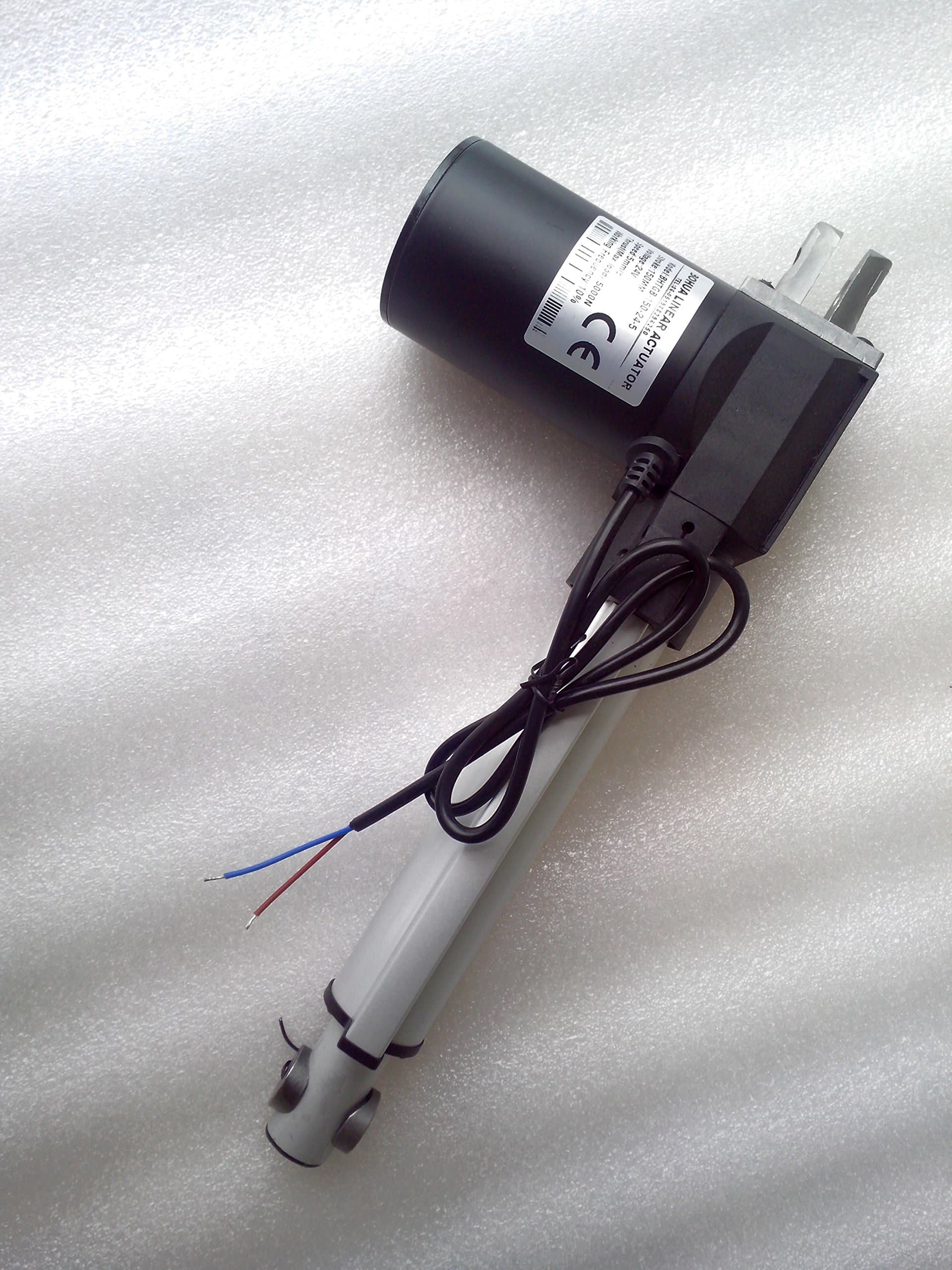 12inch/300mm Stroke Electric Linear Actuator dc Motor DC 12V 5mm/s, Heavy Duty Pusher 500Kg,