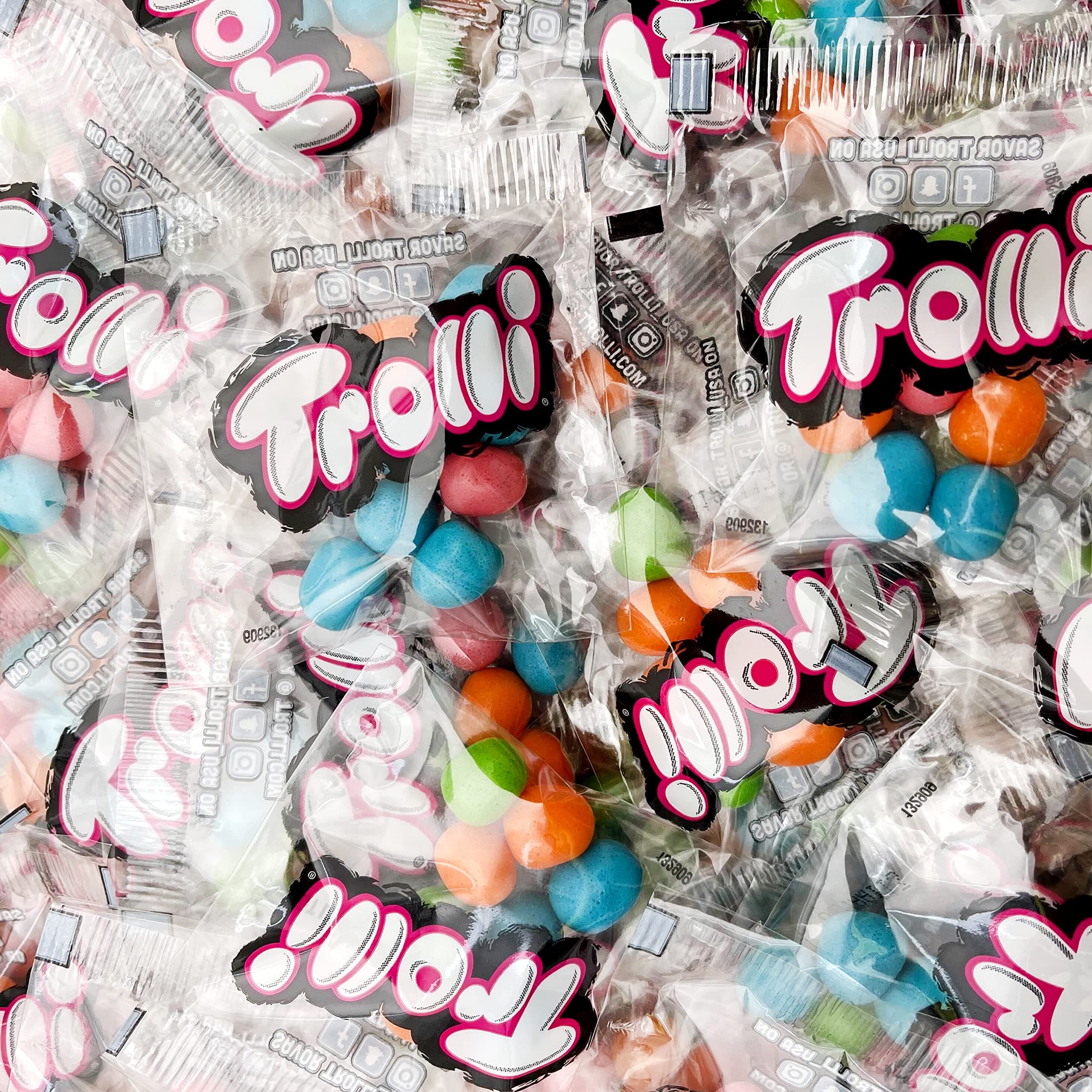 CrazyOutlet Trolli Extreme Sour Bites Fruitz Gummy Candy, Bulk Pack 2 Pounds