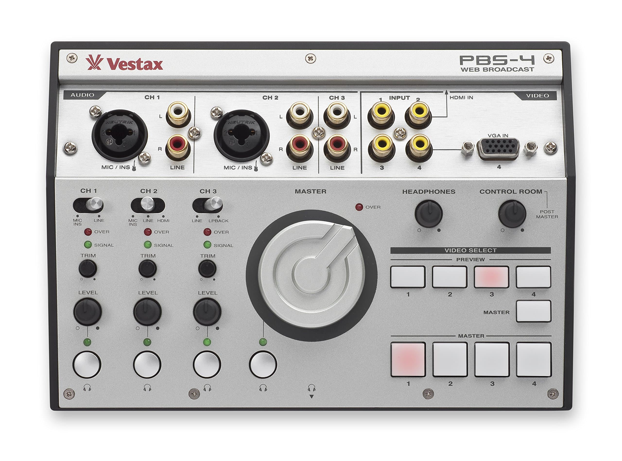 Vestax PBS-4 Personal Live Web Broadcasting Audio & Video Mixer