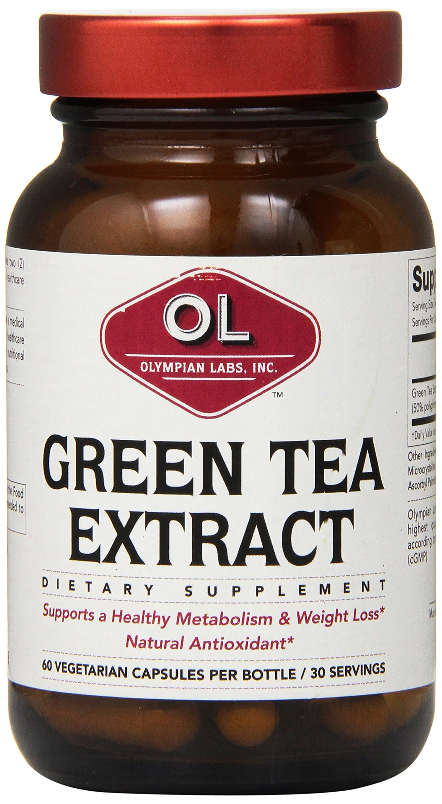 Olympian Lab Green Tea Extract, 500mg, 60-Count