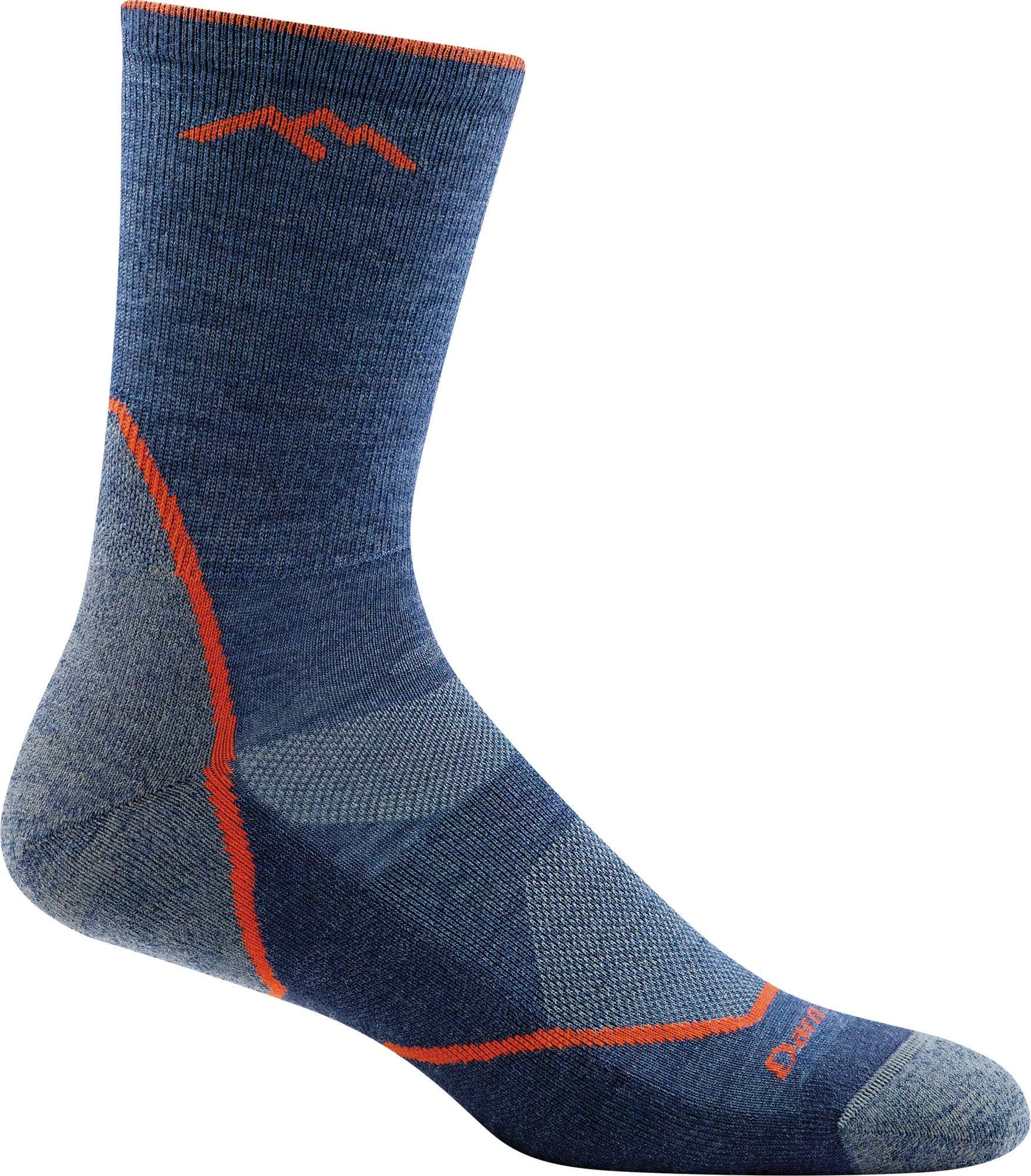 Light Hiker Micro Crew Light Cushion Socks - Men's Denim Large