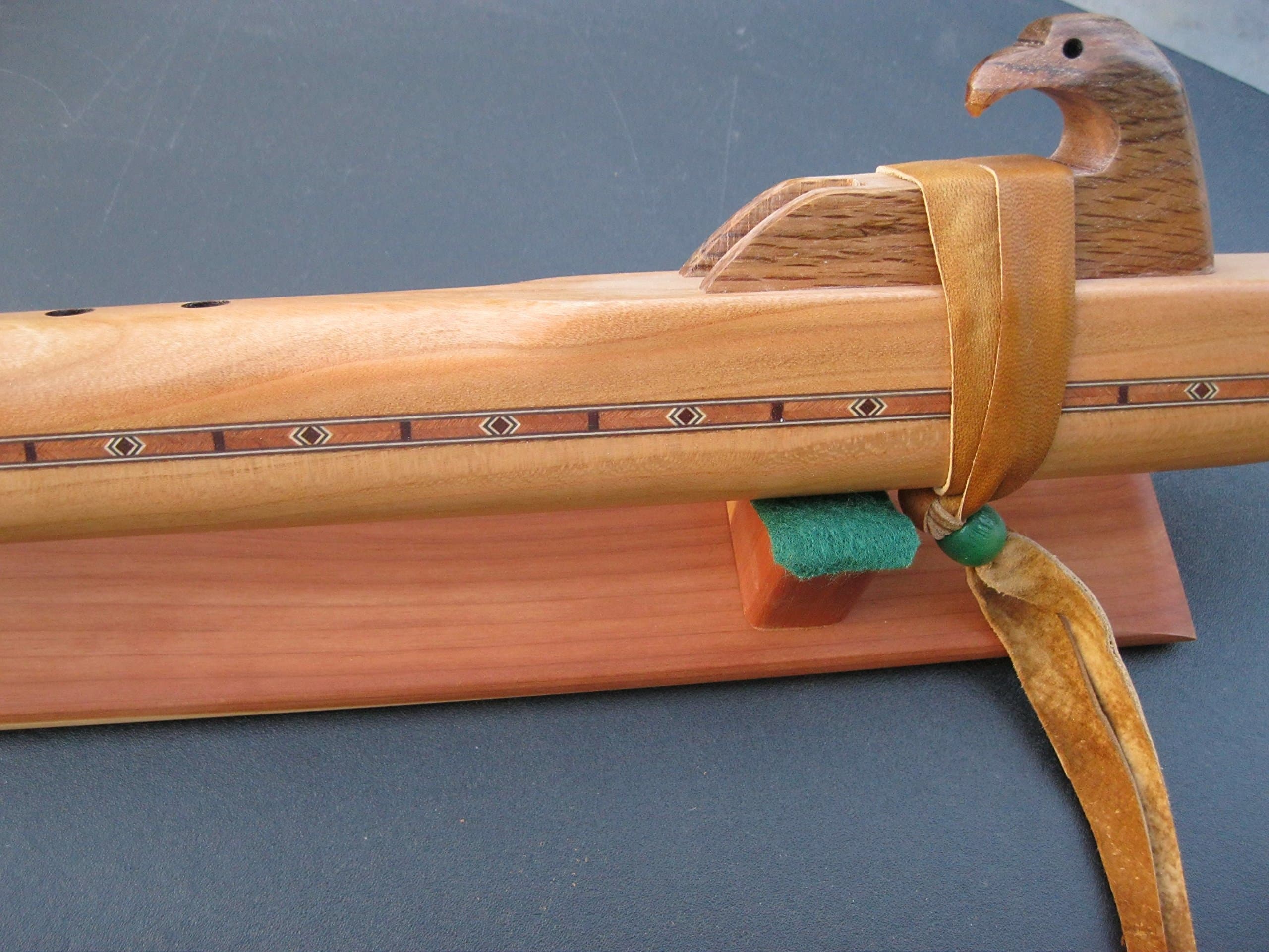 Native American Flute - Hand Made - Cherry - Key of deep Low D