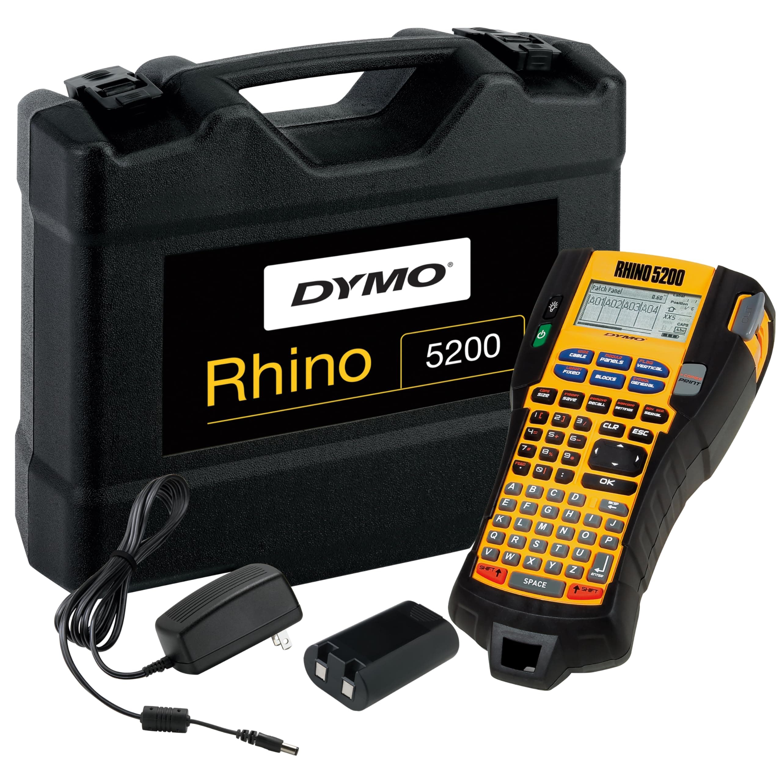 DYMO Rhino 5200 Industrial Label Maker | ABC Keyboard | Labelling Machine for Warehouses, Labs and other Industrial Settings
