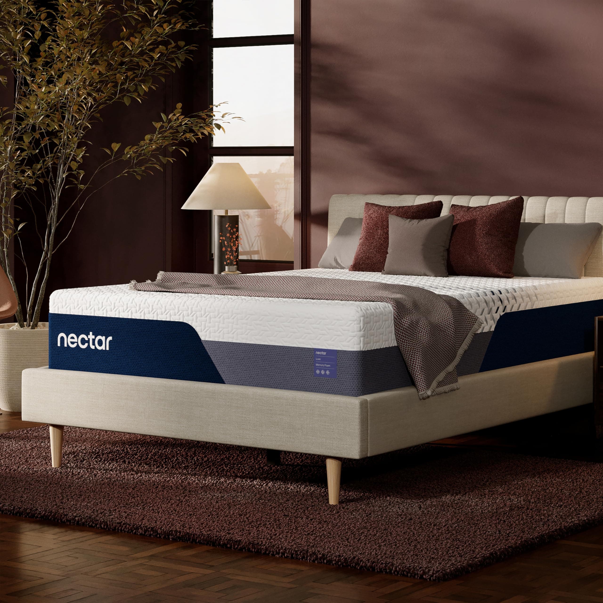 Nectar Luxe 14” Full Mattress - Medium Firm - Contouring Memory Foam - Cooling Upgrade - Back Pain Relief - Responsive Support - Mattress in a Box - 365-Night Trial & Forever Warranty