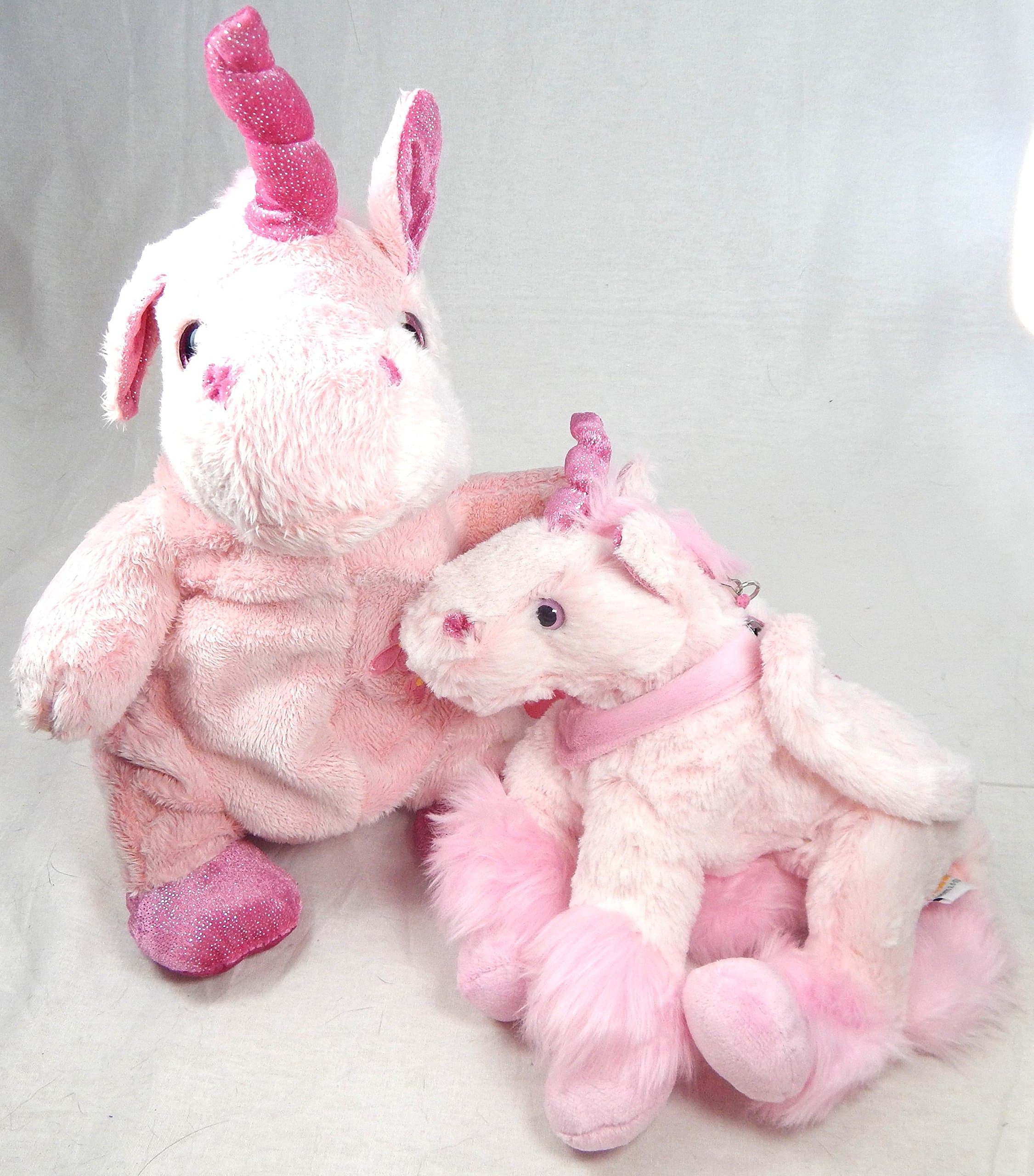 Unicorn duo 2 pieces set pink Backpack and bag