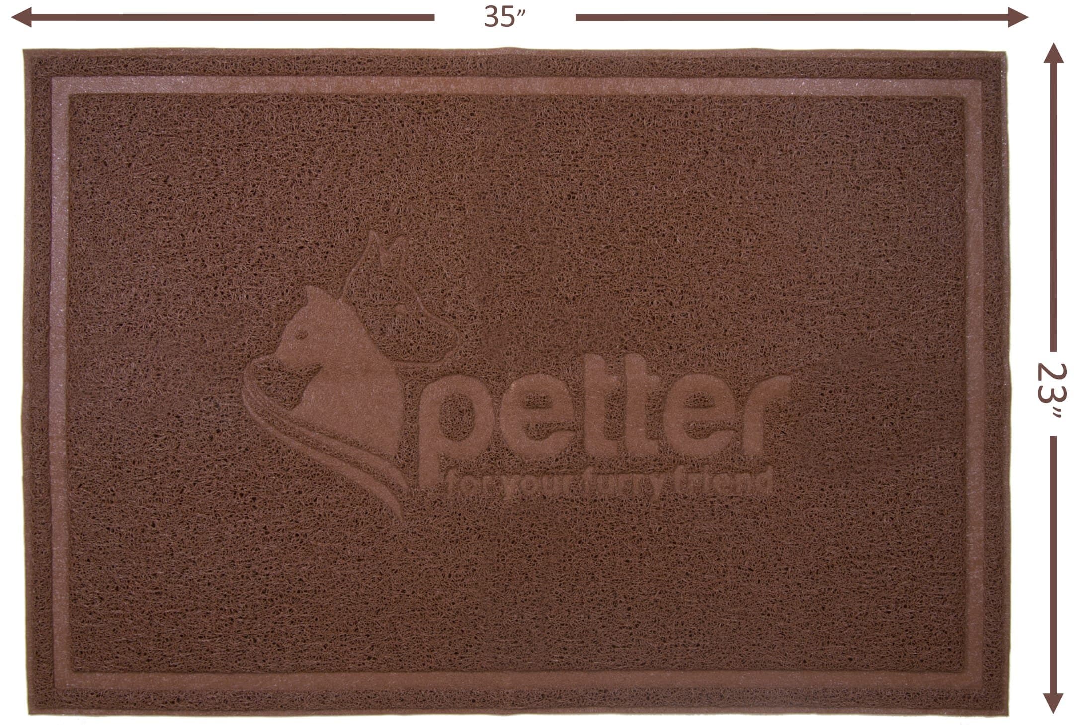 Amazing Extra-Large Cat Litter Mat: Best Non-Slip, Non-Toxic, Extra-Durable & Dust-Free Kitty Scatter Control System-Traps Crystal, Clumping, Pine & Other Litter From Box-Soft On Sensitive Kitten Paws