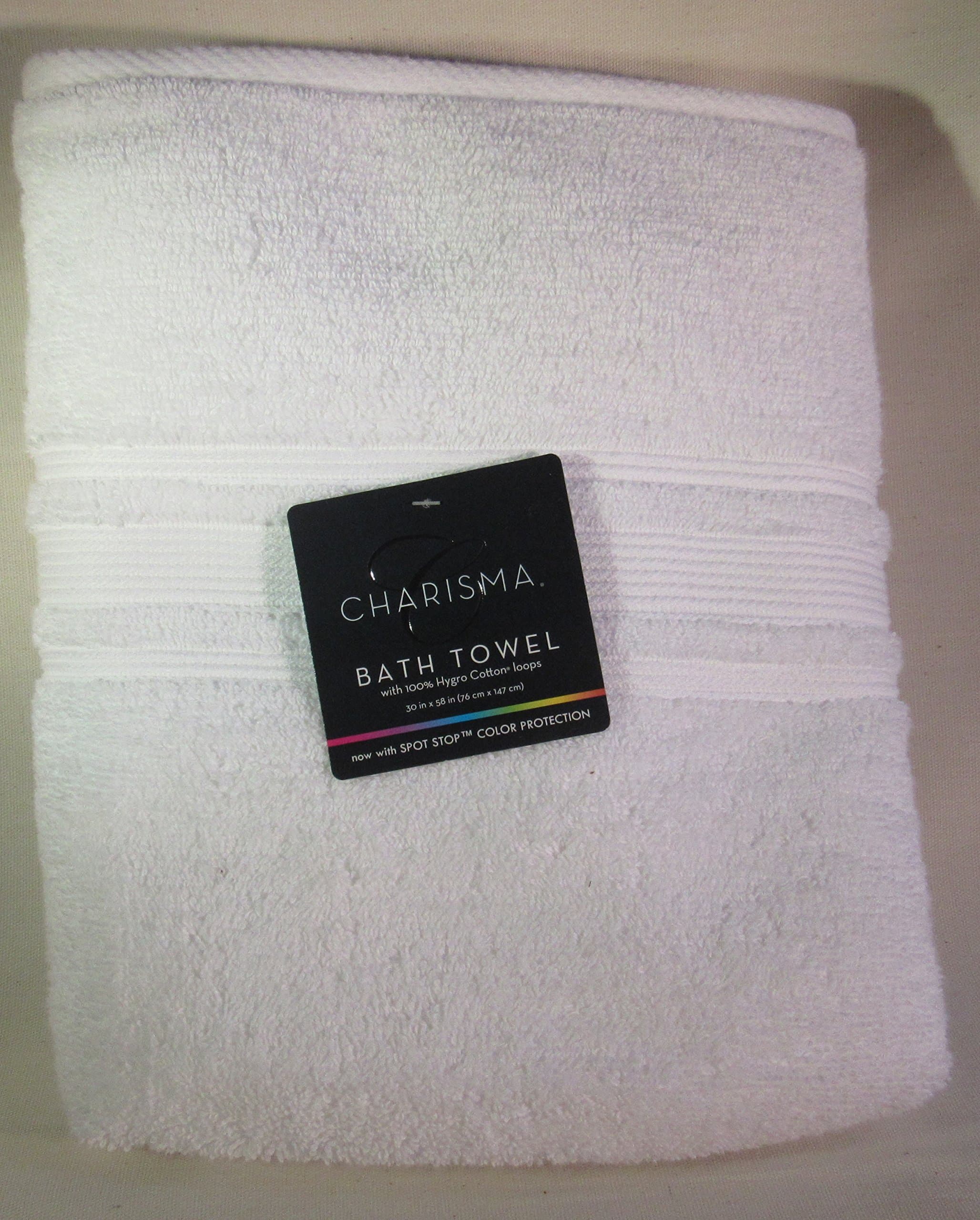 Luxury Bath Towel - 100% Hygro Cotton, Classic White