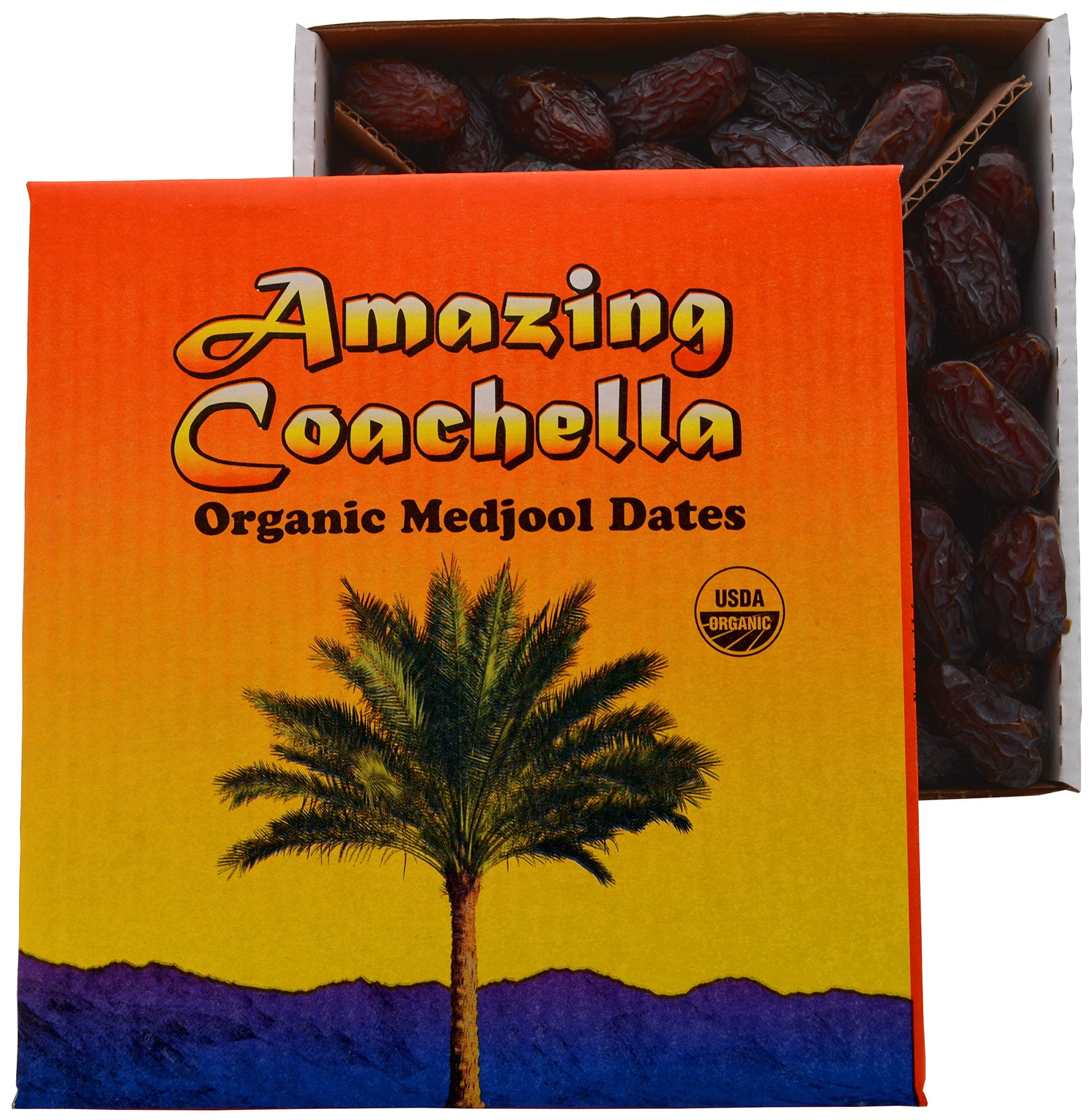 Amazing Coachella Organic Medjool Dates, 5 Pounds