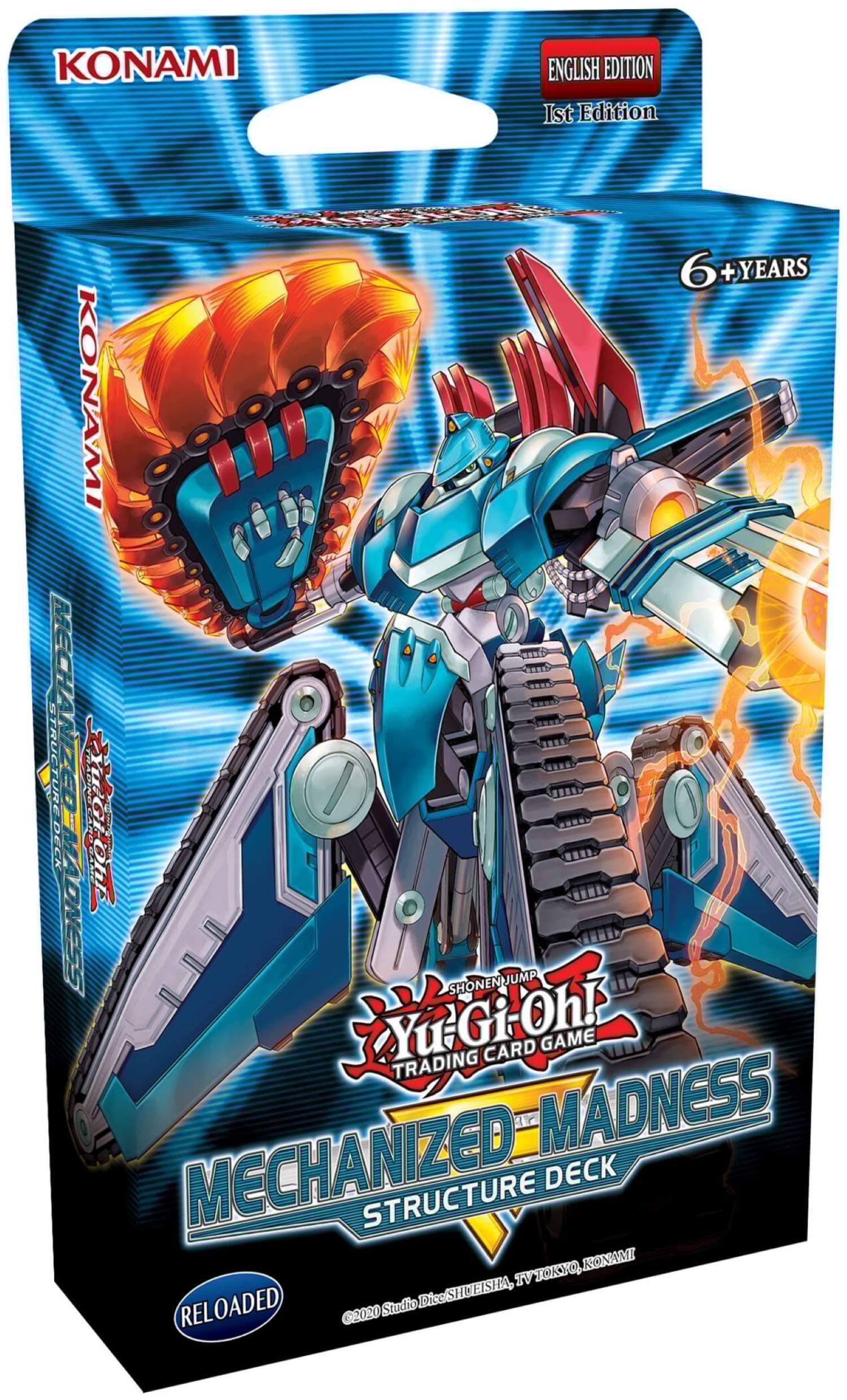 Trading Cards: Mechanized Madness Structure Deck- 42 Cards Total | 3 Super Rares, 2 Ultra Rares, 1 Double Sided Deluxe Game Mat Dueling Guide, Multicolor (083717848868)