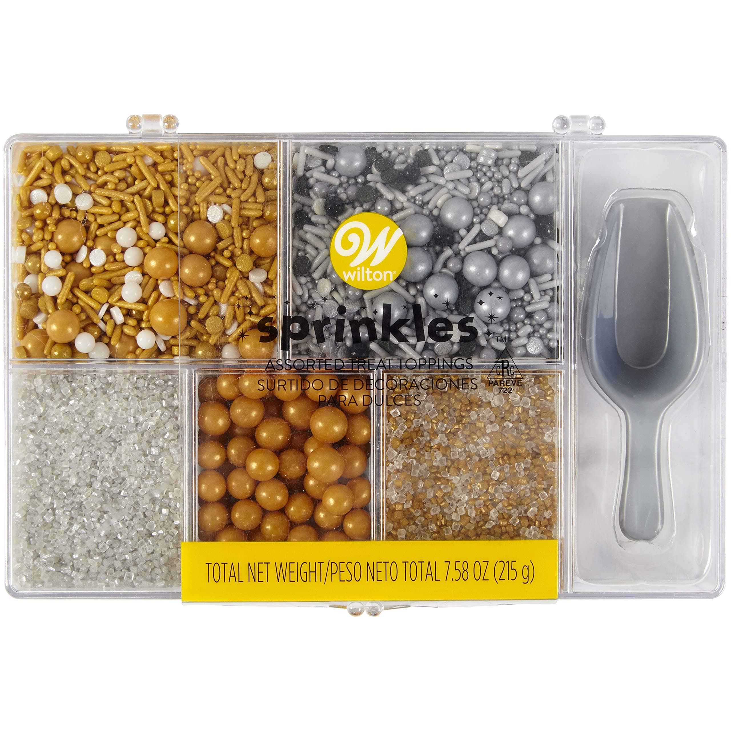Assorted Treat Metallic Sprinkle Tackle Box, 7.58 Ounces by Wilton Item# 710-6692