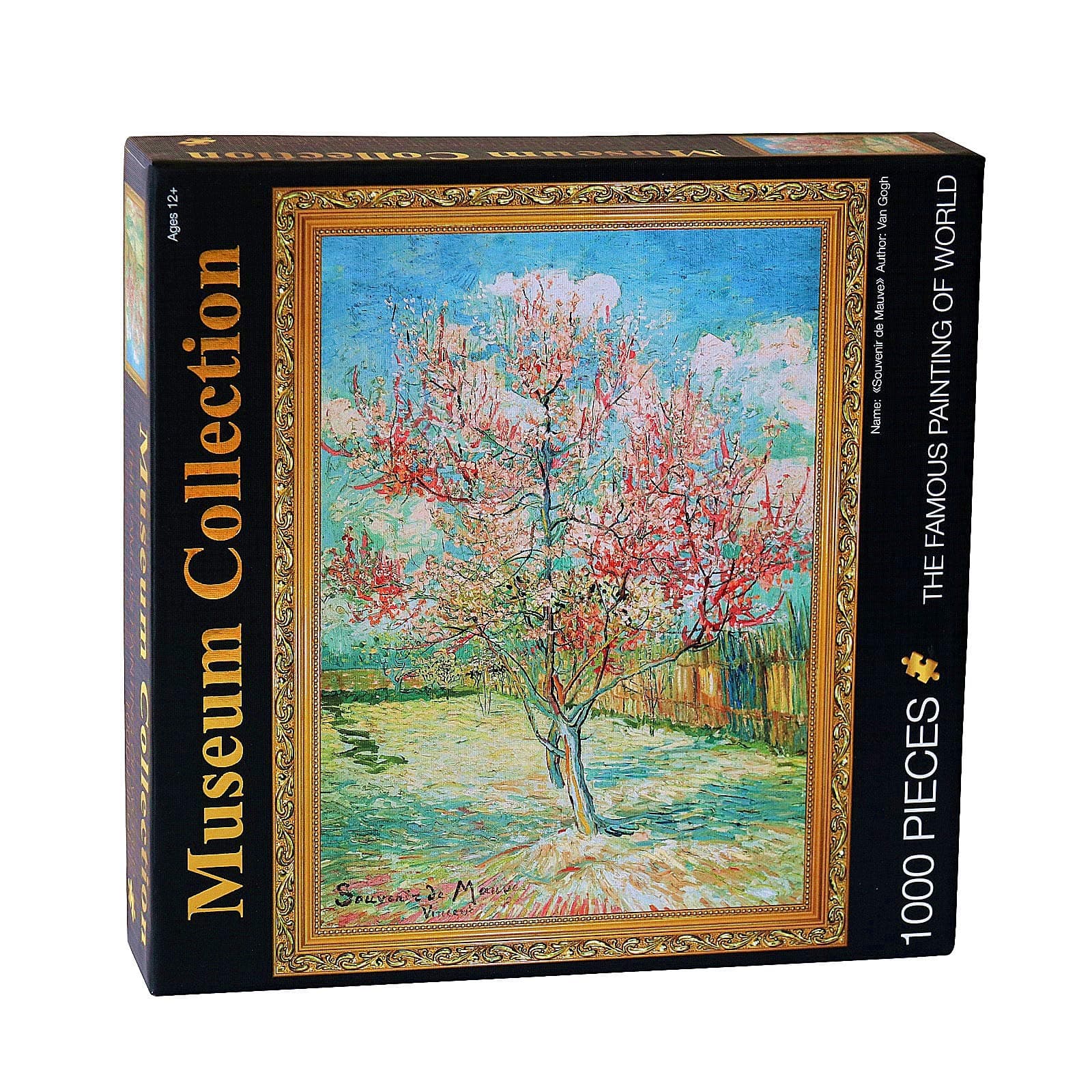 The Pink Peach Tree by Vincent Van Gogh Puzzle 1000 Piece Art Jigsaw Puzzles for Adults