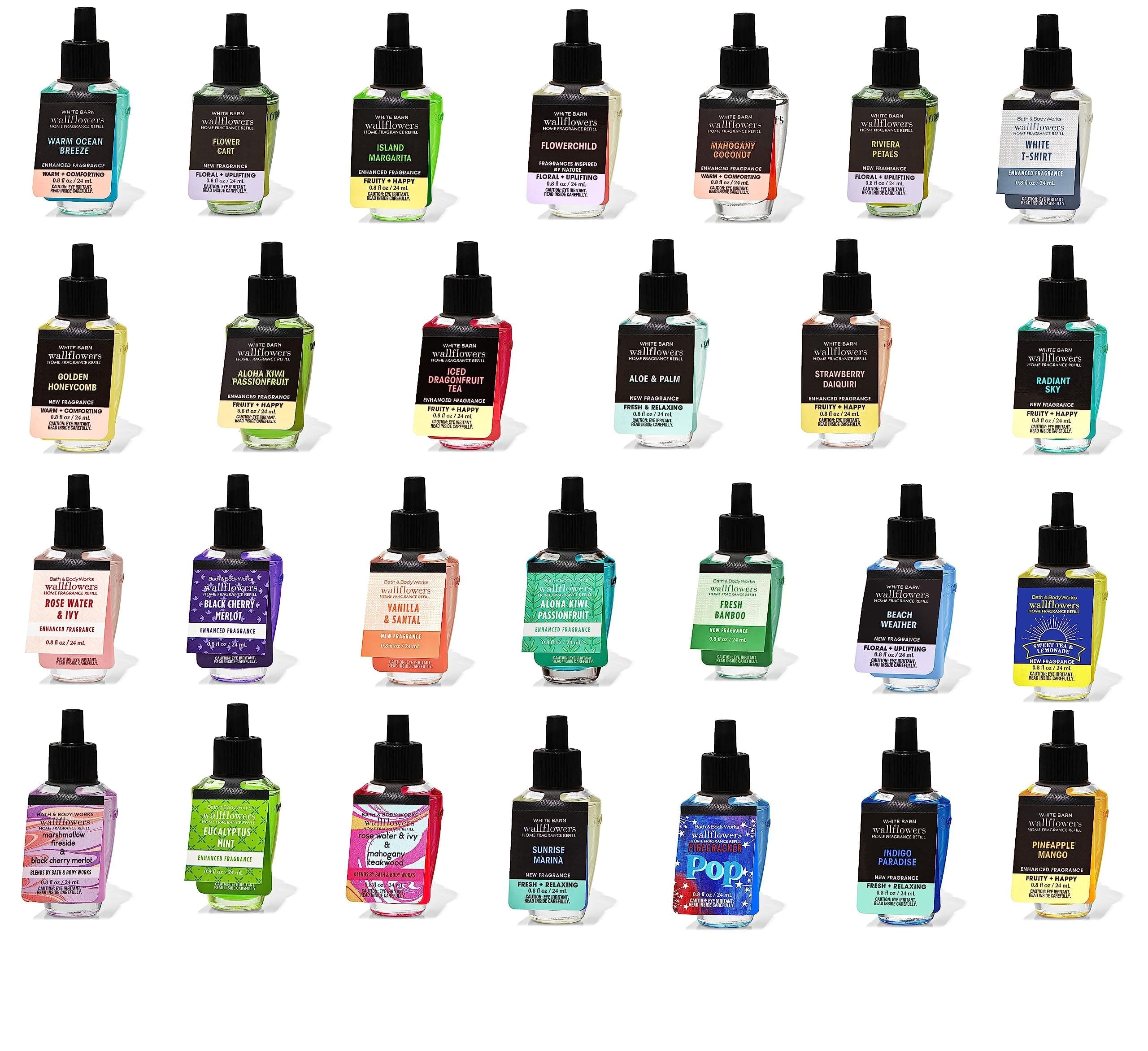 Bath And Body Works Wallflower Fragrance Refill (Assorted, Pack Of 6)