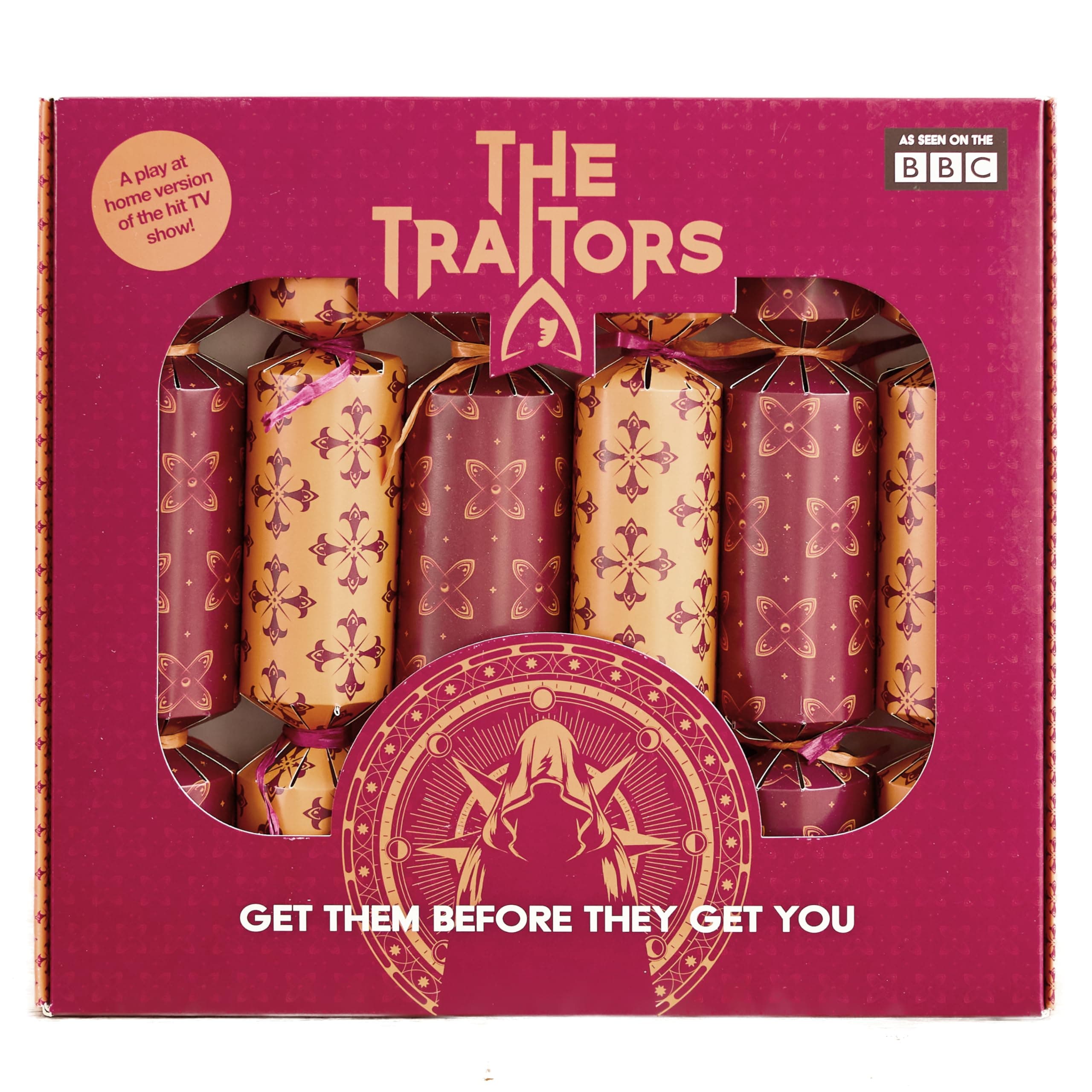 Puzzle Post The Official Traitors Christmas Crackers | Based on the Hit BBC show | Will you survive Christmas Dinner? | Plastic Free & Recyclable