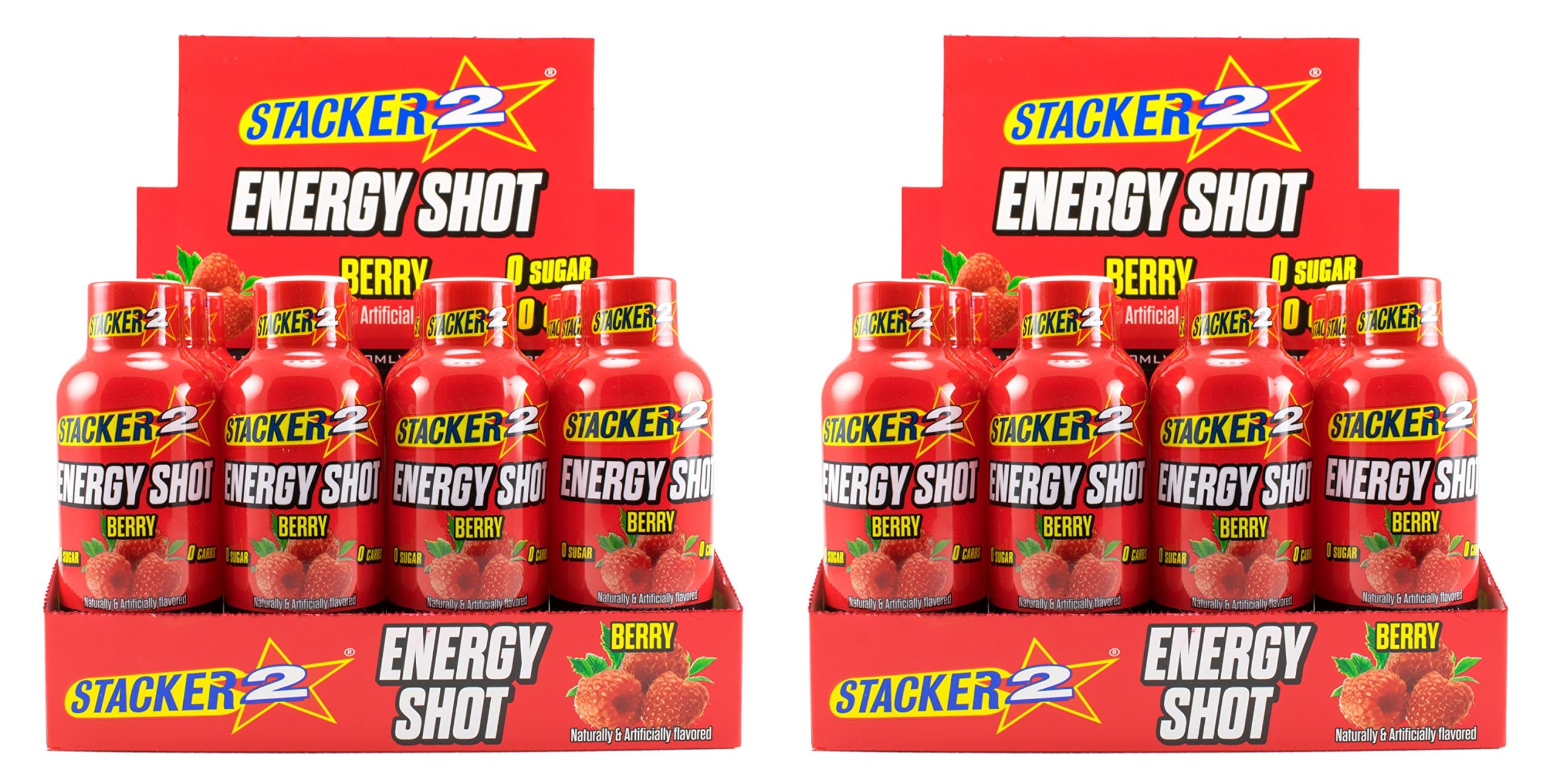 STACKER 2Energy Shots, Berry, 24 Shots 2oz. Bottle