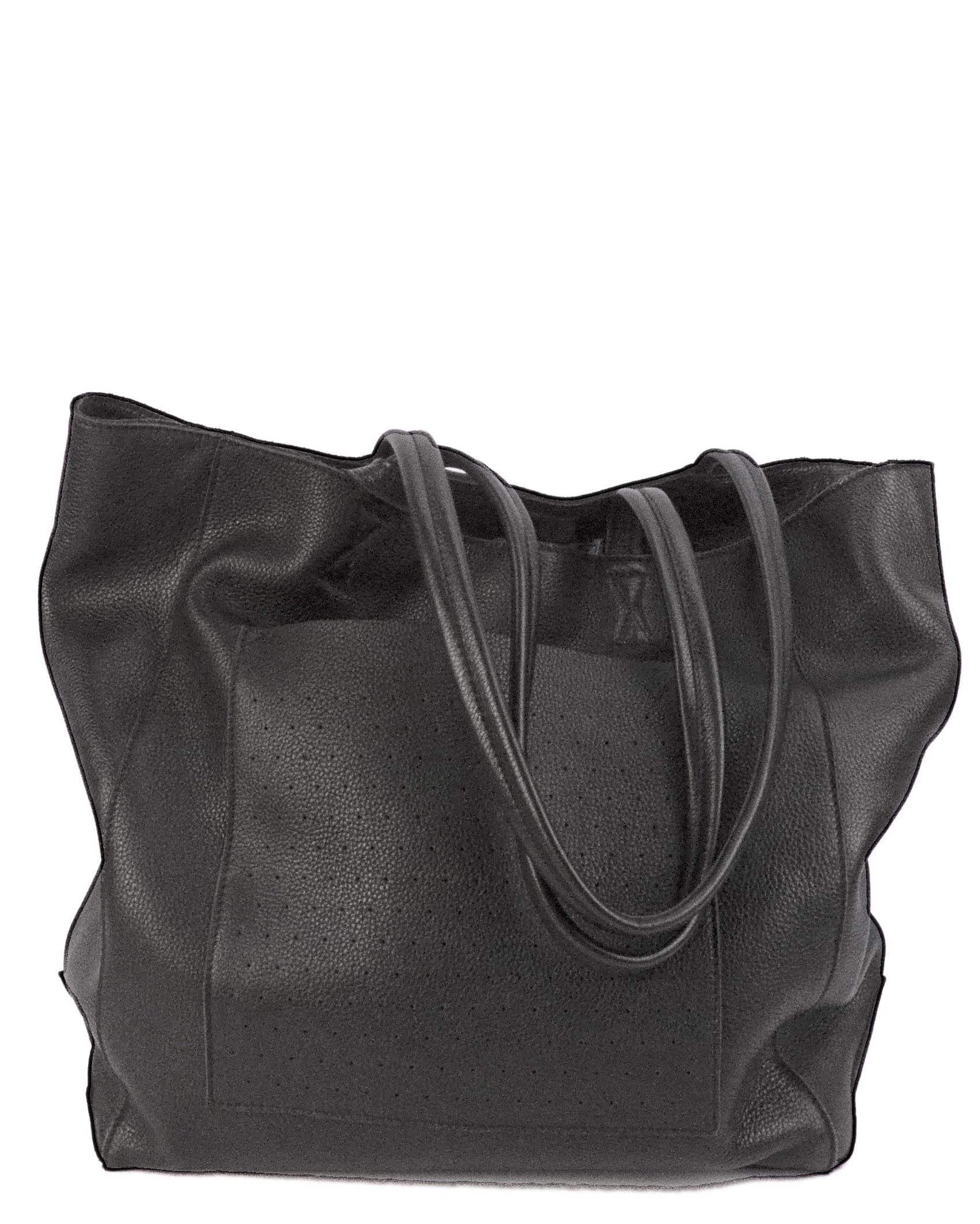 Dorrarium Top-Grain Soft Leather Tote Bag with Matching Pouch | Soft and Large Designer Shoulder Bag