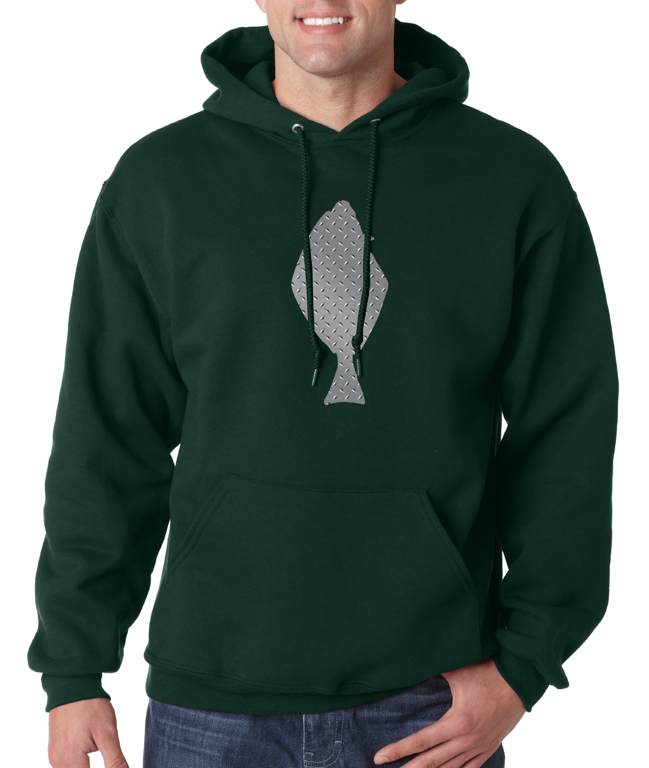 Alaskan Hardgear DP-46HAL Halibut Teflon Hoody Pullover, Large, Dark Green