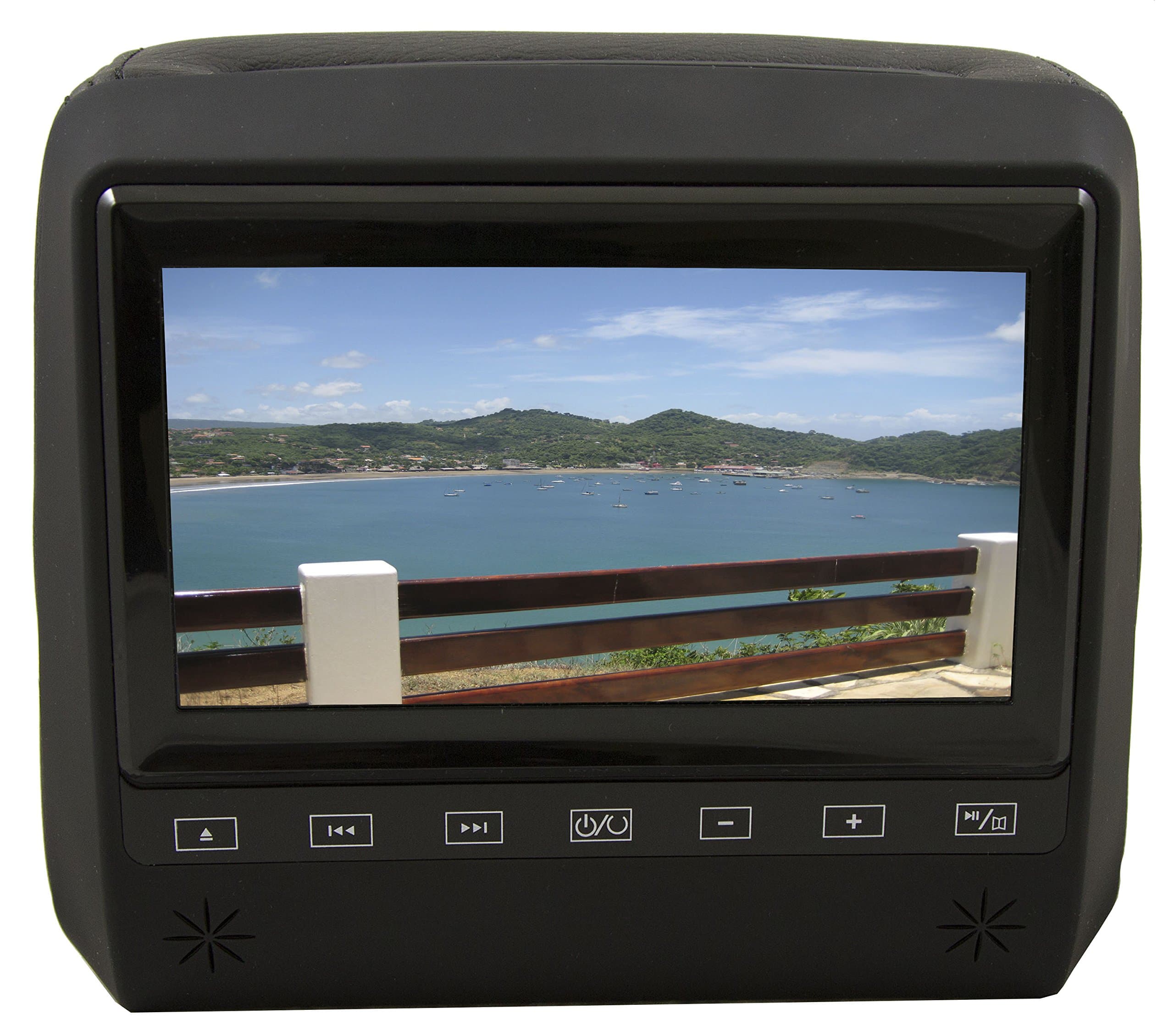 AV-HD718D-B Vehicle Entertainment System, Head Rest High Resolution Monitor System (Black)