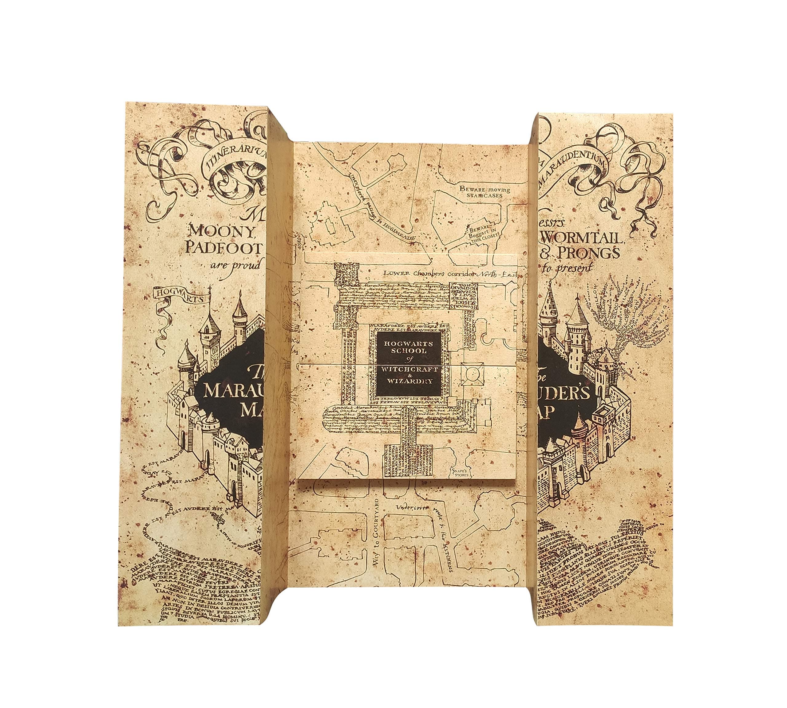MC Sid Razz Harry Potter Marauders Map - SINGLE LOCATION | Officially licenced by Warner Bros. USA (Mini size)
