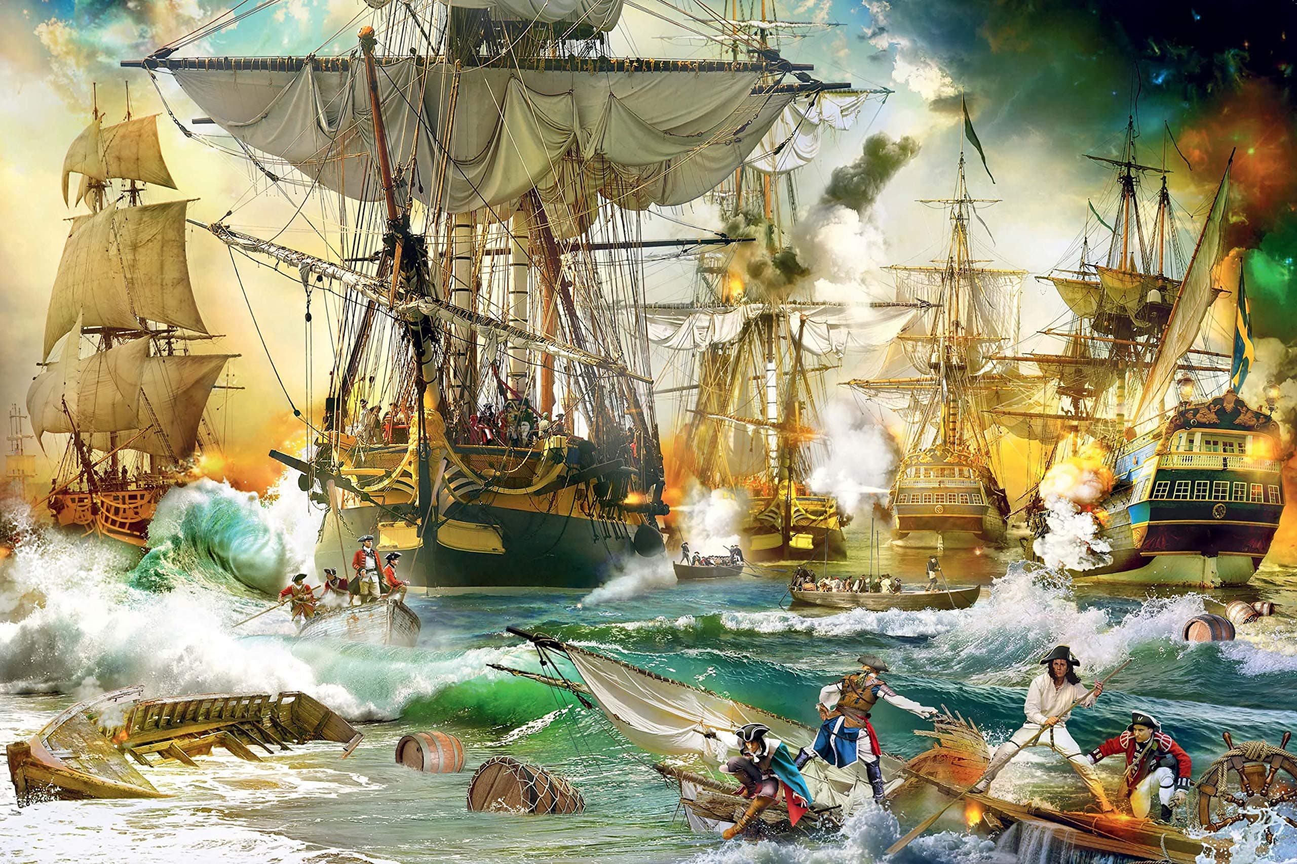 Ravensburger Battle on The High Seas 5000 Piece Jigsaw Puzzles for Adults and Kids Age 12 Years Up