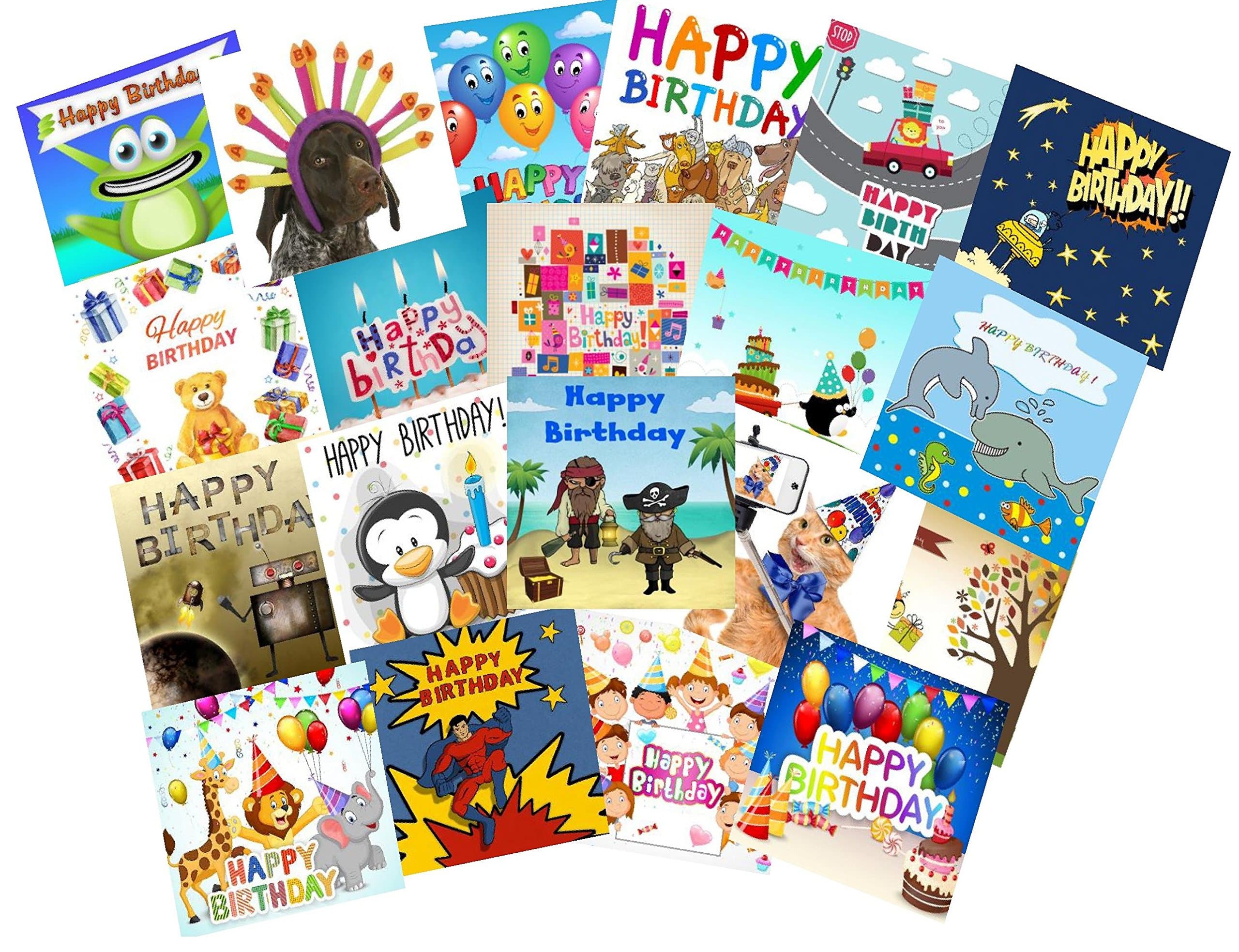 20 Birthday Cards for Children