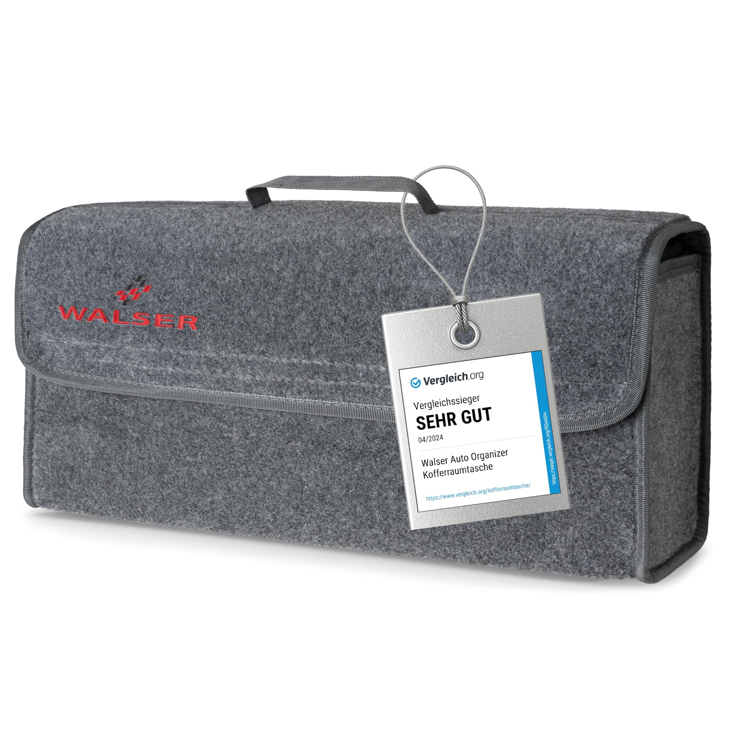 – Boot Bag Toolbag Organiser Size L, Needle Felt Boot Organiser, Car Bag, Car Storage Bag, boot organiser 50x16x21 cm grey