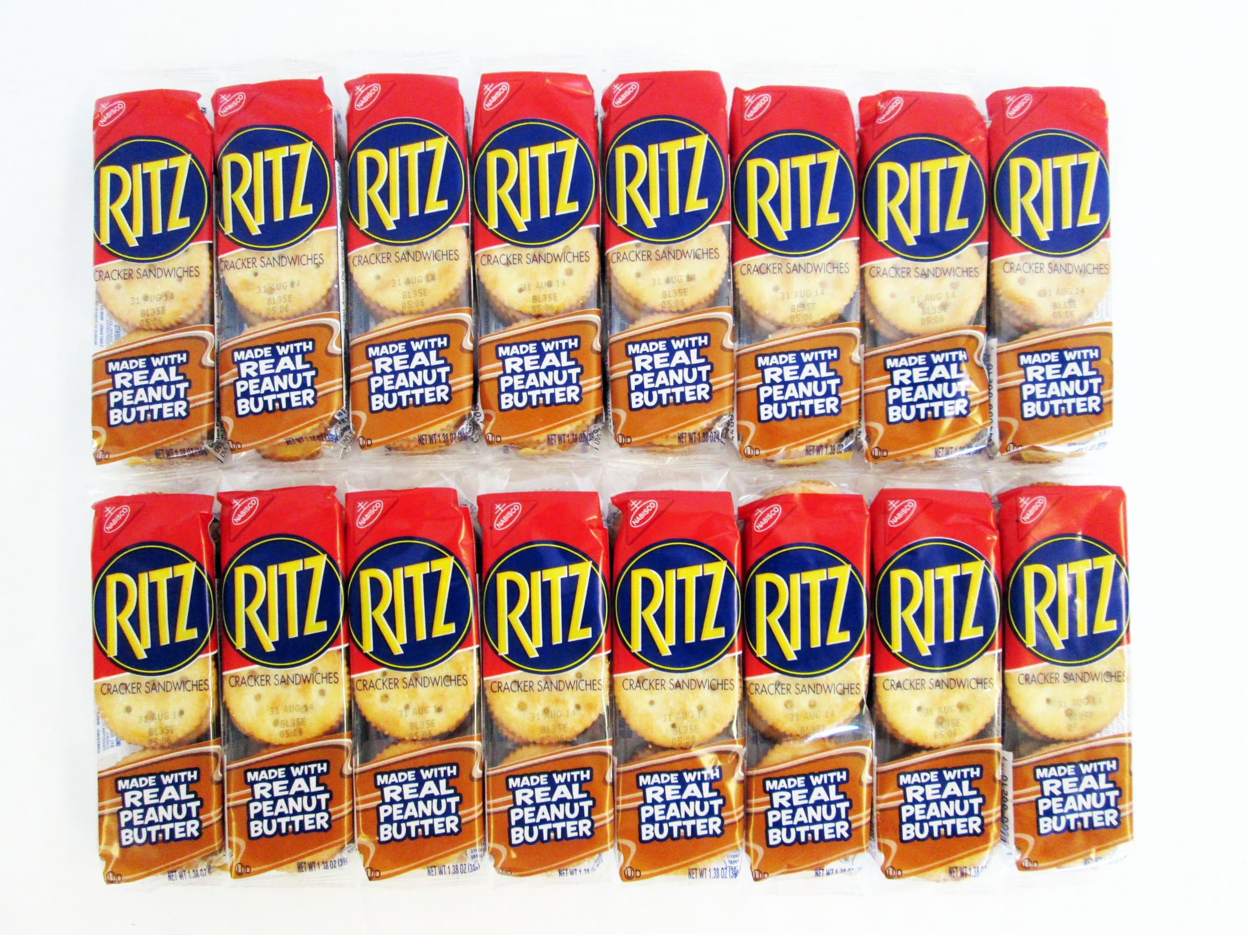 Cracker Sandwiches Made with Real Peanut Butter: 16 Packs of 1.38 Oz