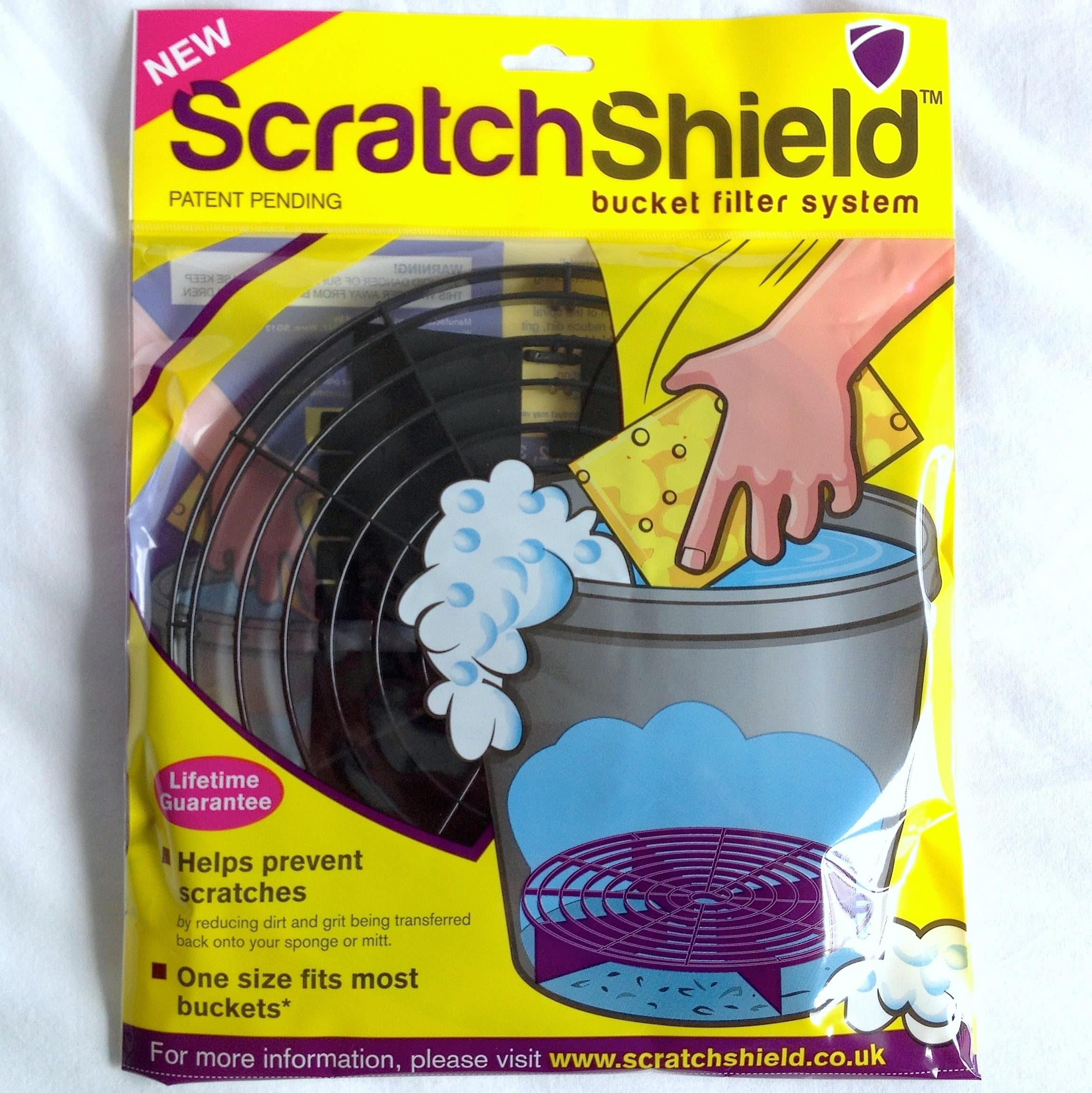 3 x Scratch Shield Car Wash Bucket Filters (Black)