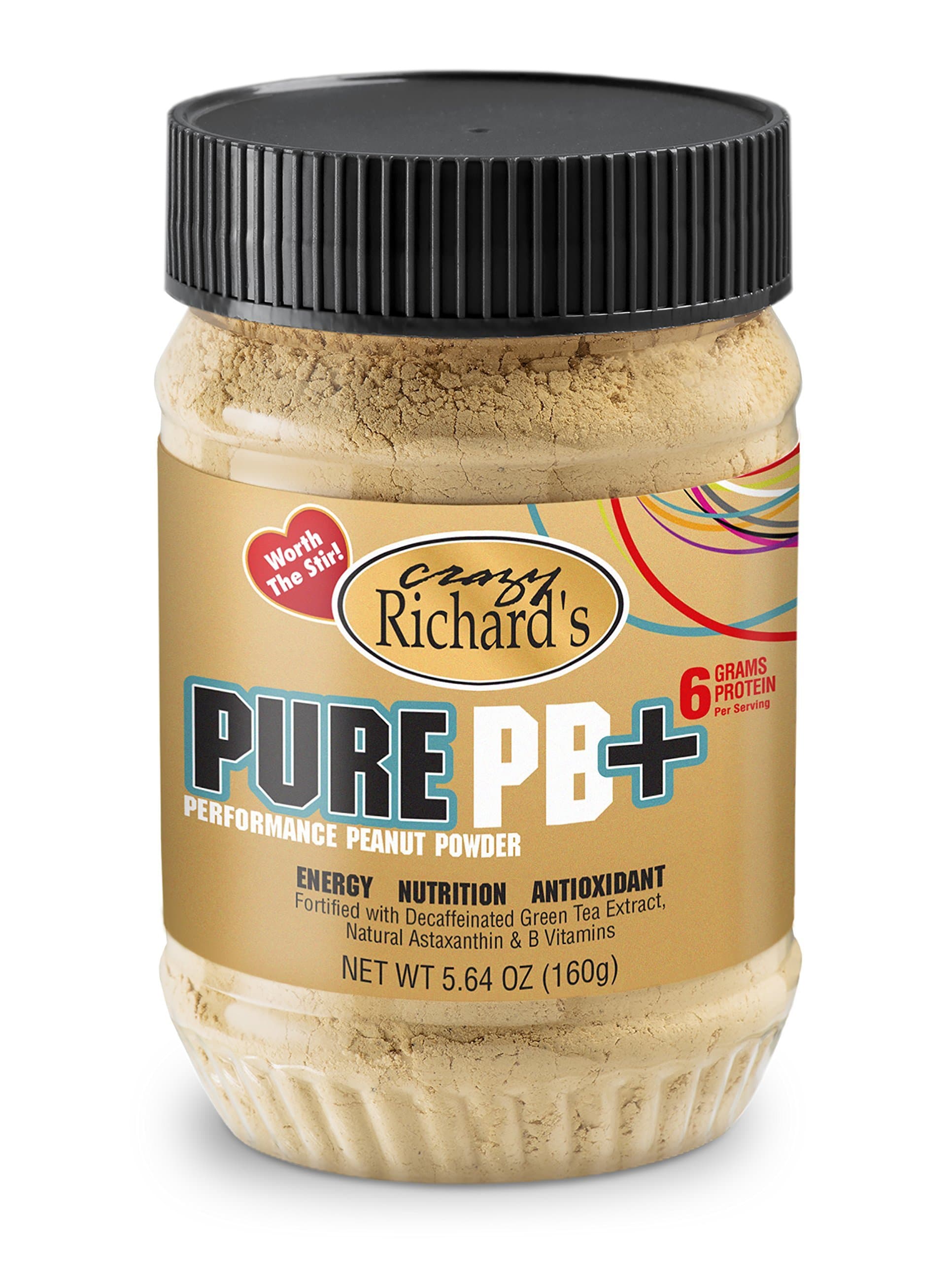 Crazy Richard's Pure PB Plus Peanut Butter, 5.64 Ounce, 6 Count