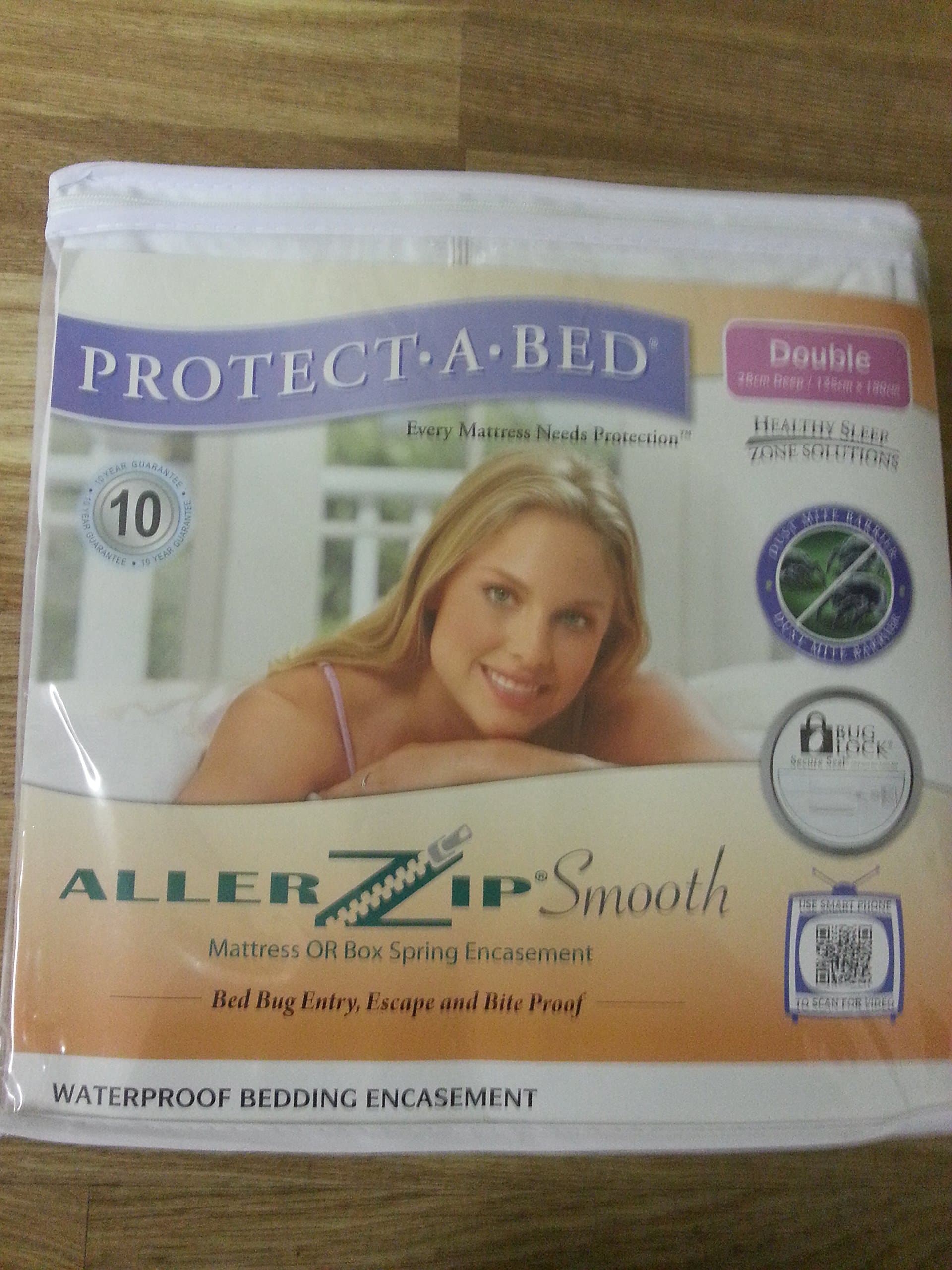ALLERZIP PROTECT-A-BED Bed Bug Proof Mattress Encasement DOUBLE