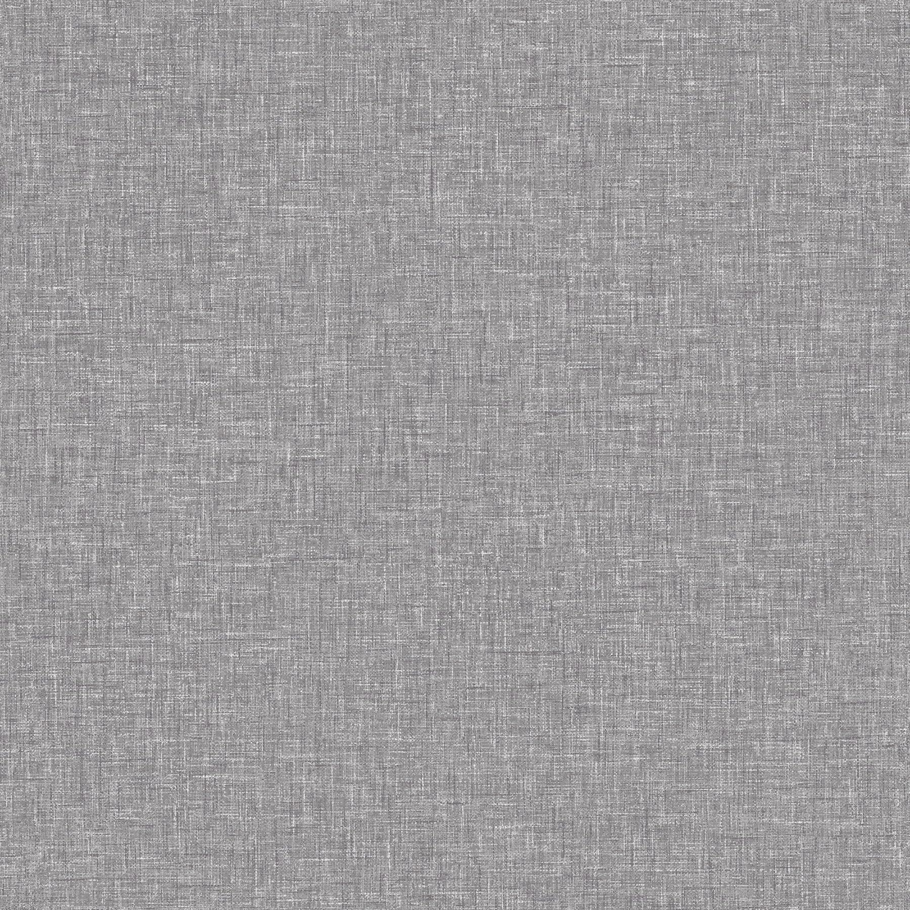 Arthouse Mid Grey Textured Linen Wallpaper - Subtle Sheen Bounces Light Back Into The Room - Designed to Look Like Fabric - Feature Wall or All Over - Great Wallpaper Choice for Any Room - 676007