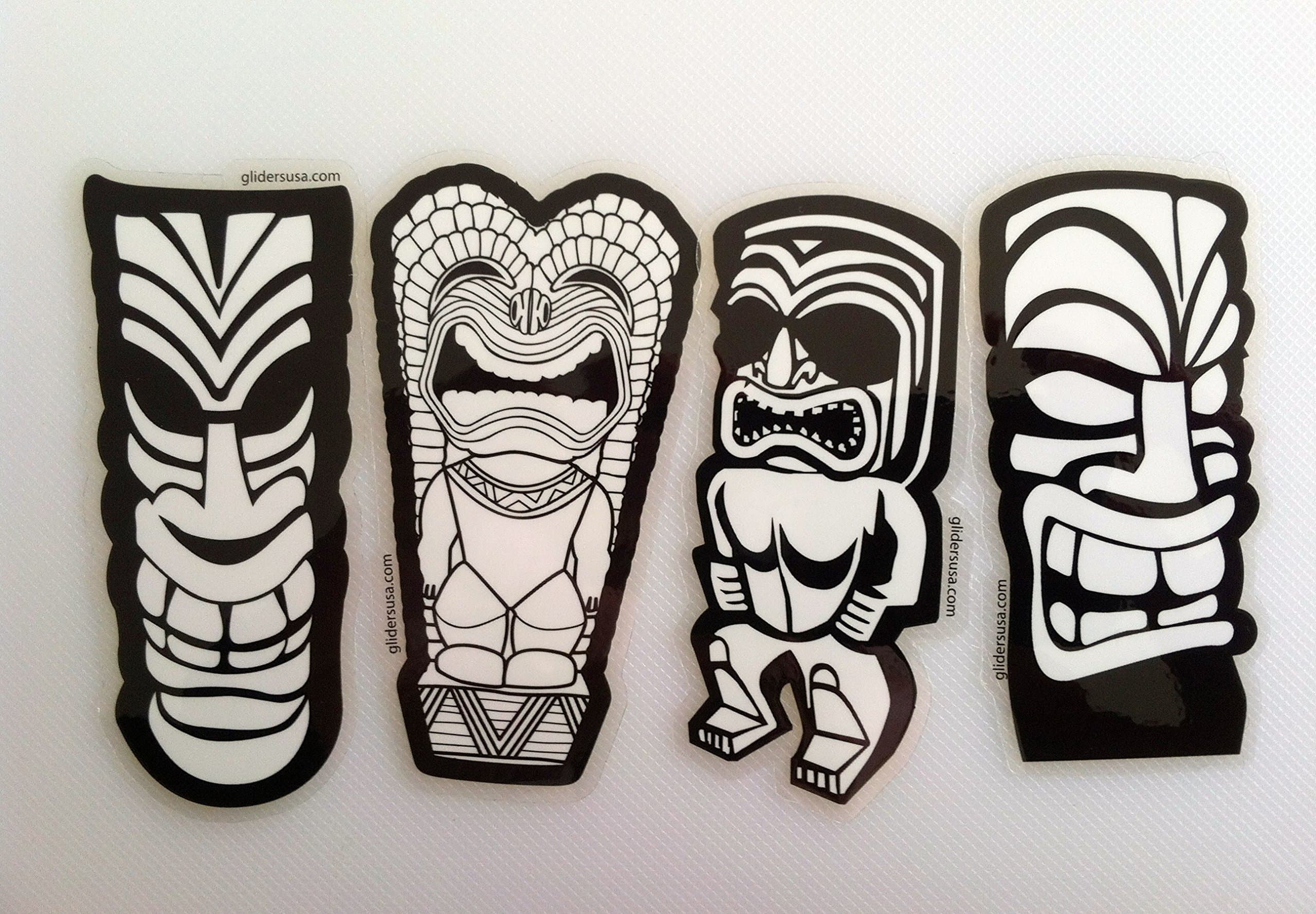 Tiki Gods Sticker Set Surfing Stickers Decals