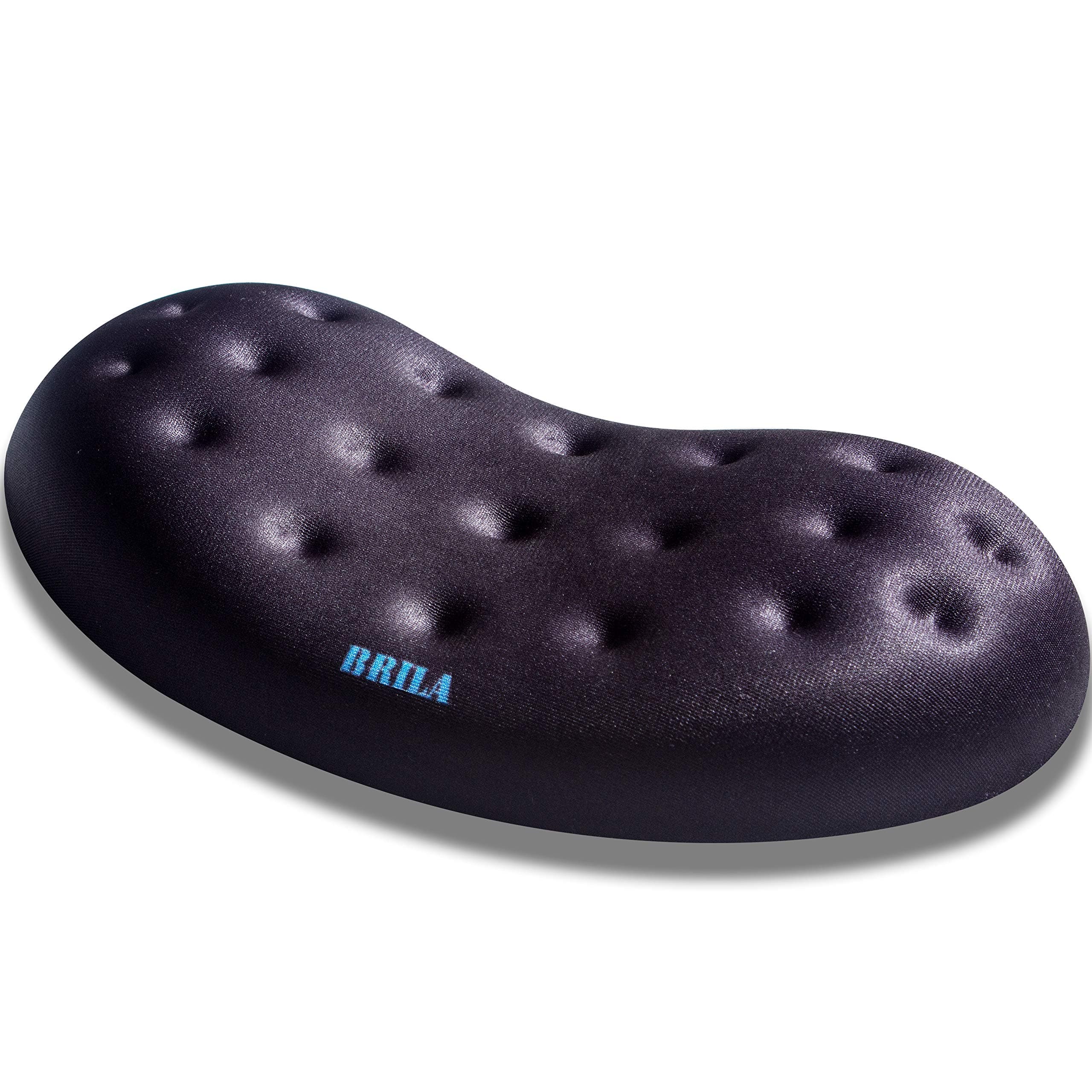 BRILA Upgraded Ergonomic Memory Foam Mouse Wrist Rest Support Pad Cushion for Computer, Laptop, Office Work, PC Gaming - Massage Holes Design Wrist Pain Relief