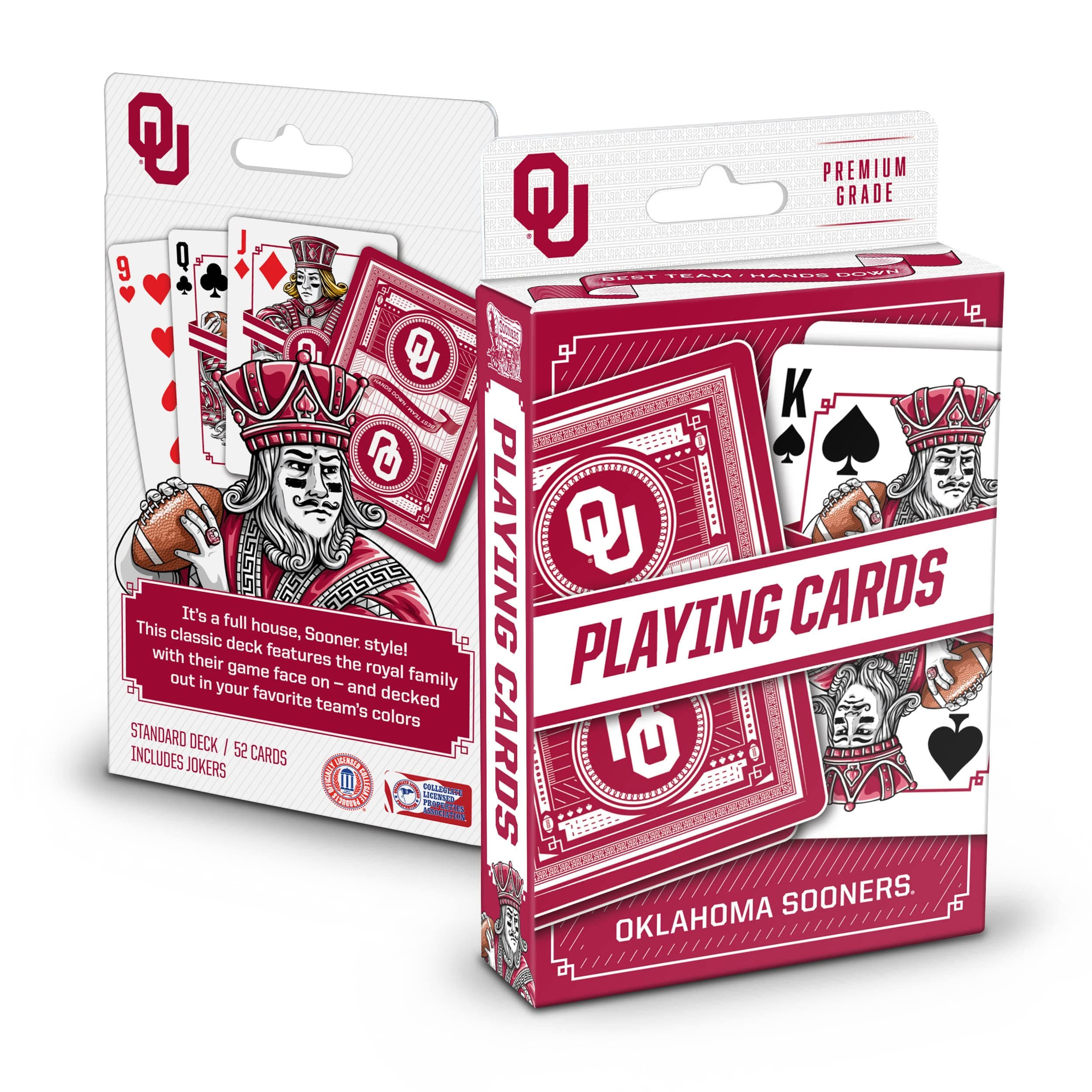 YouTheFan NCAA Officially-Licensed Playing Cards - Original Artwork on All face Cards and Jokers - Team’s Official Colors - Quality Linen Texture - Designed in The USA