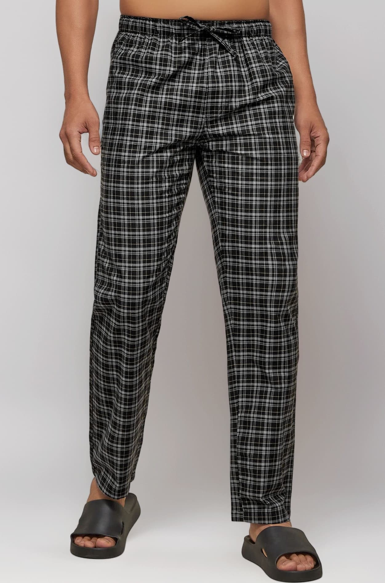 XYXX Men's Checkmate 100% Super Combed Cotton Regular Fit Pyjamas