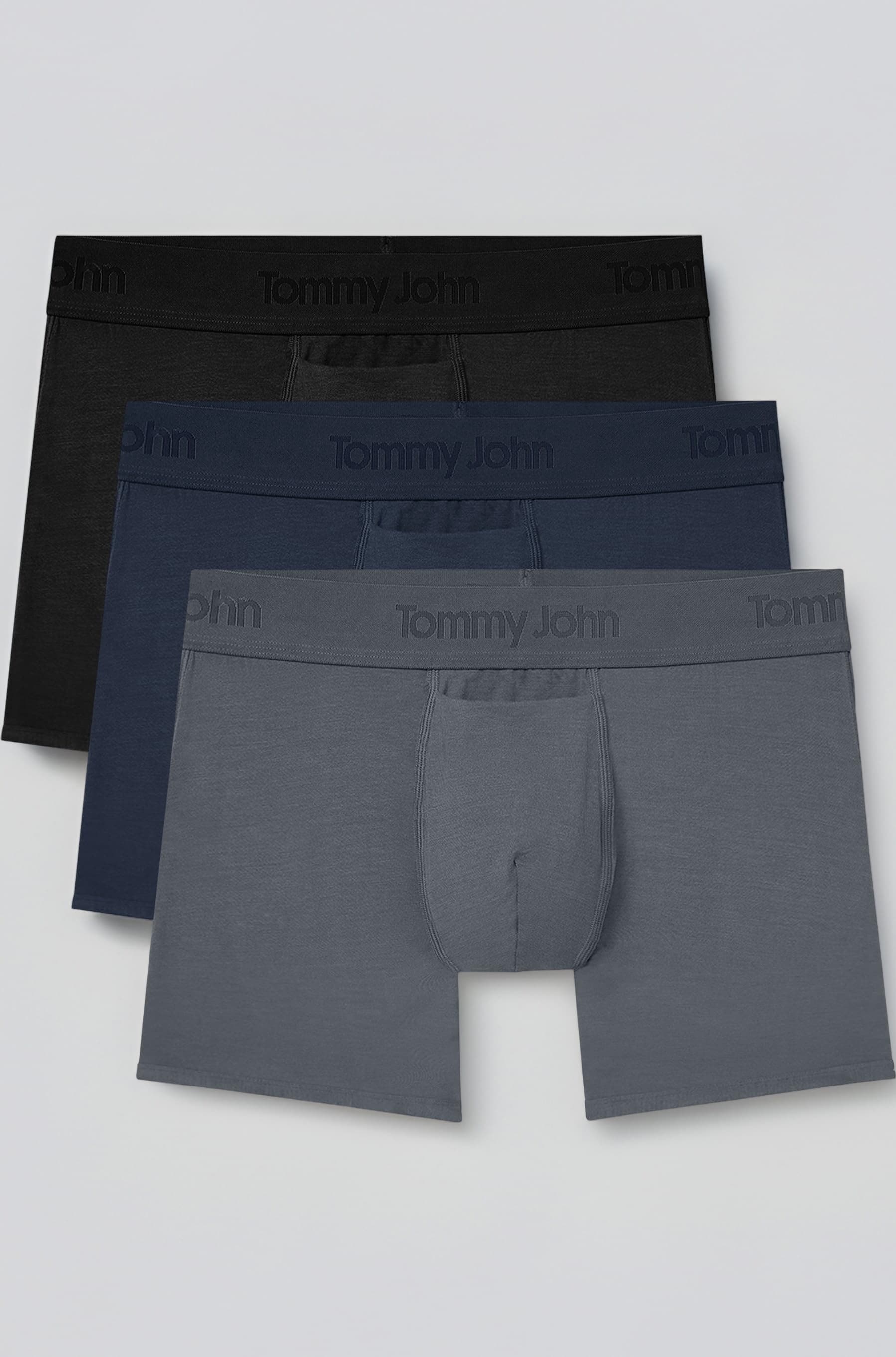 Men's Second Skin Trunks - 3 Pack - Comfortable Breathable Soft Underwear for Men